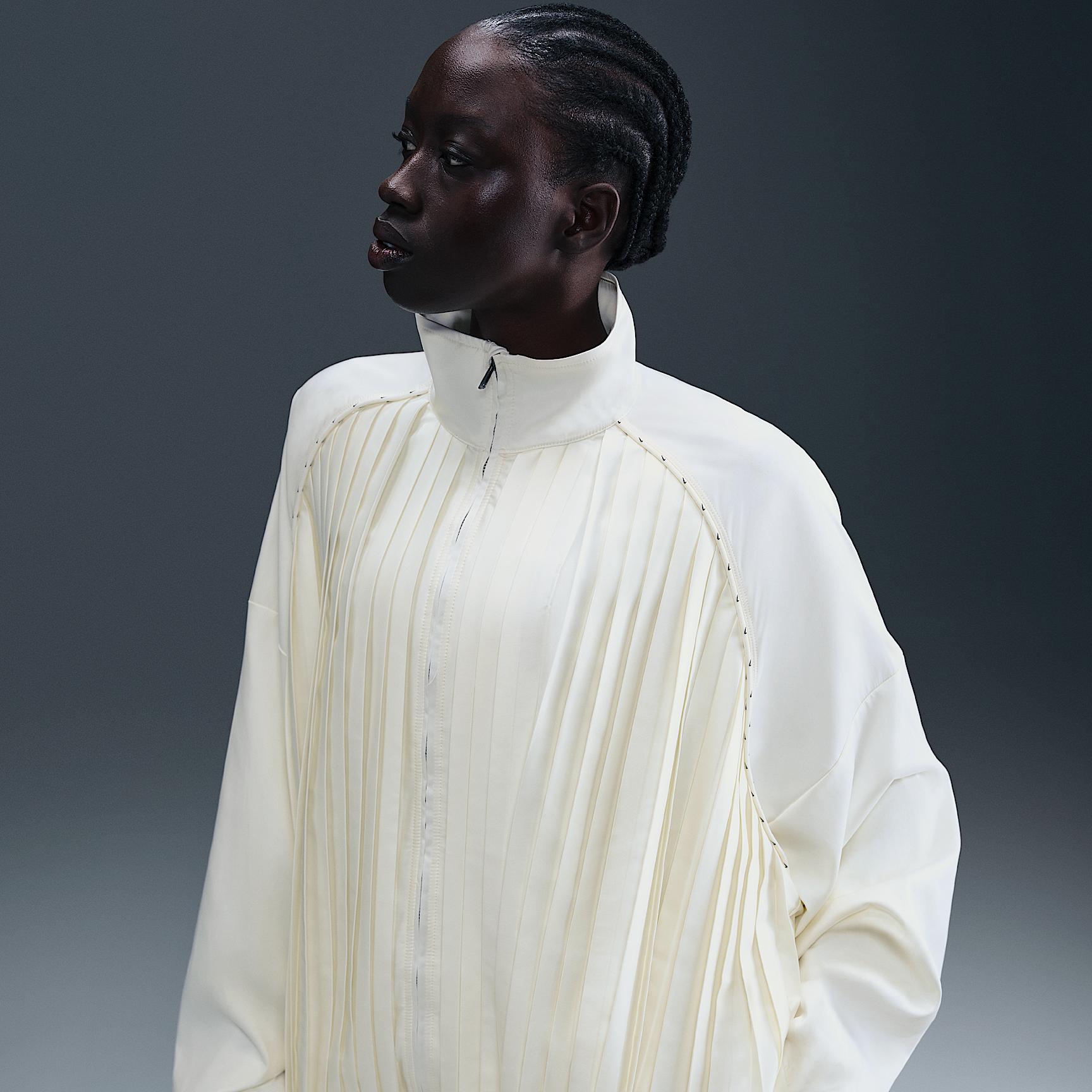 Womens Nike Sportswear Collection Pleated Track Jacket | HJ0516-133 Product Image