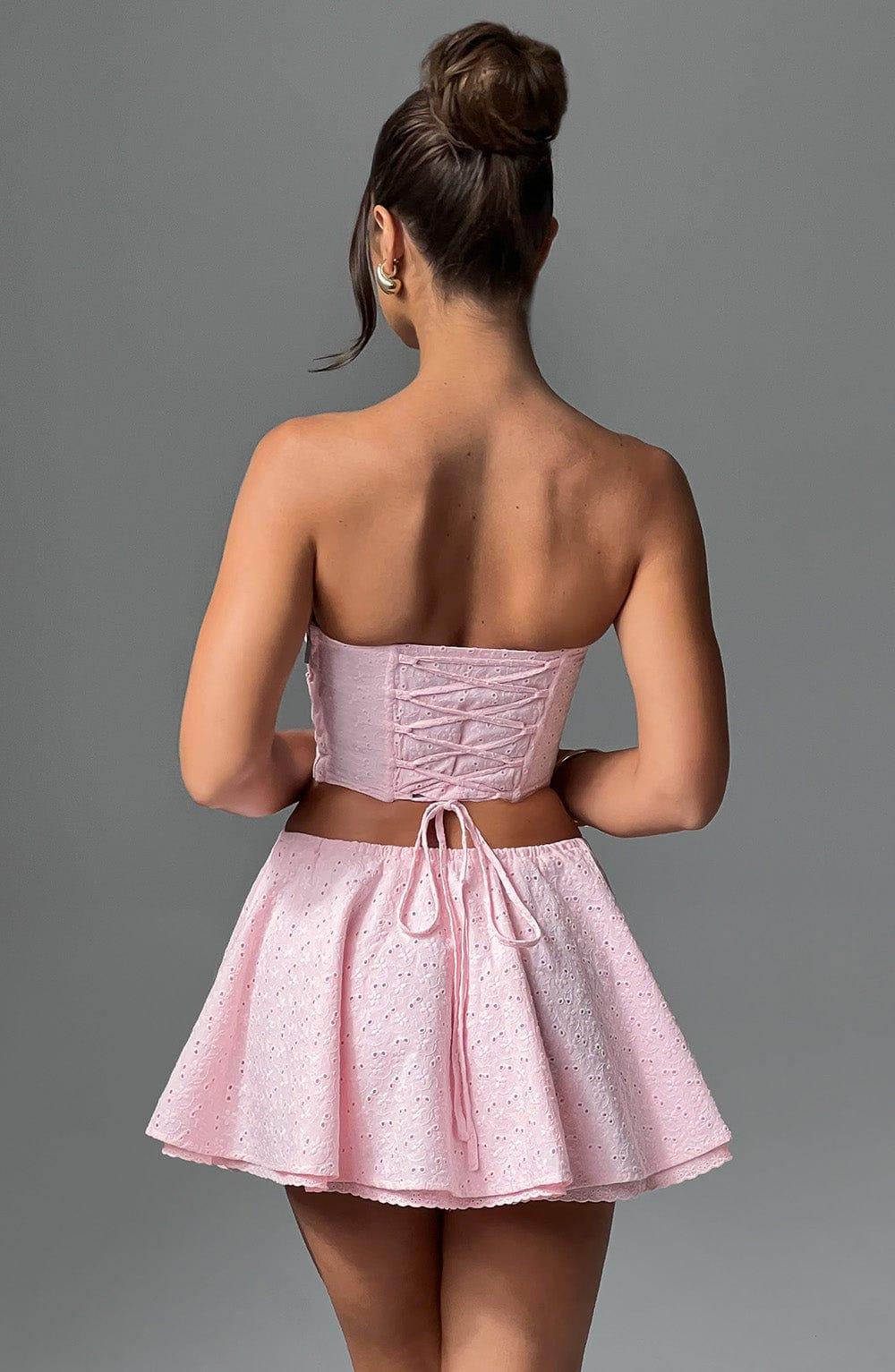 Winnie Mini Skirt - Blush Product Image