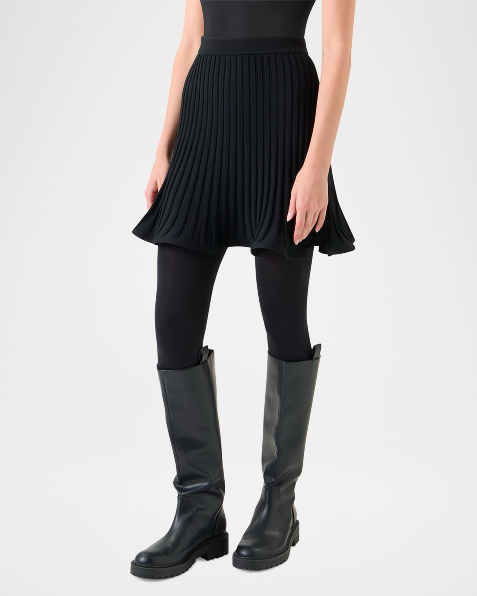 Reversed Rib Knit Mini Skirt Product Image