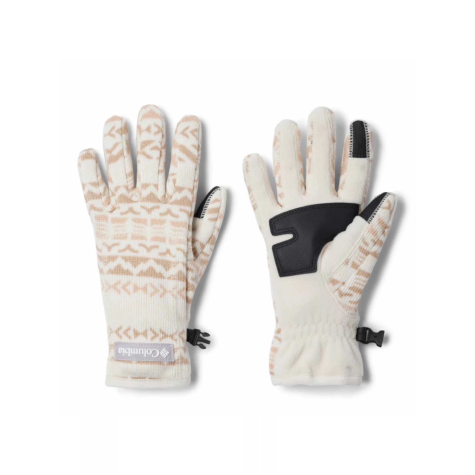 Women's Columbia Sweater Weather Gloves, Size: XL, Chalk Check Product Image