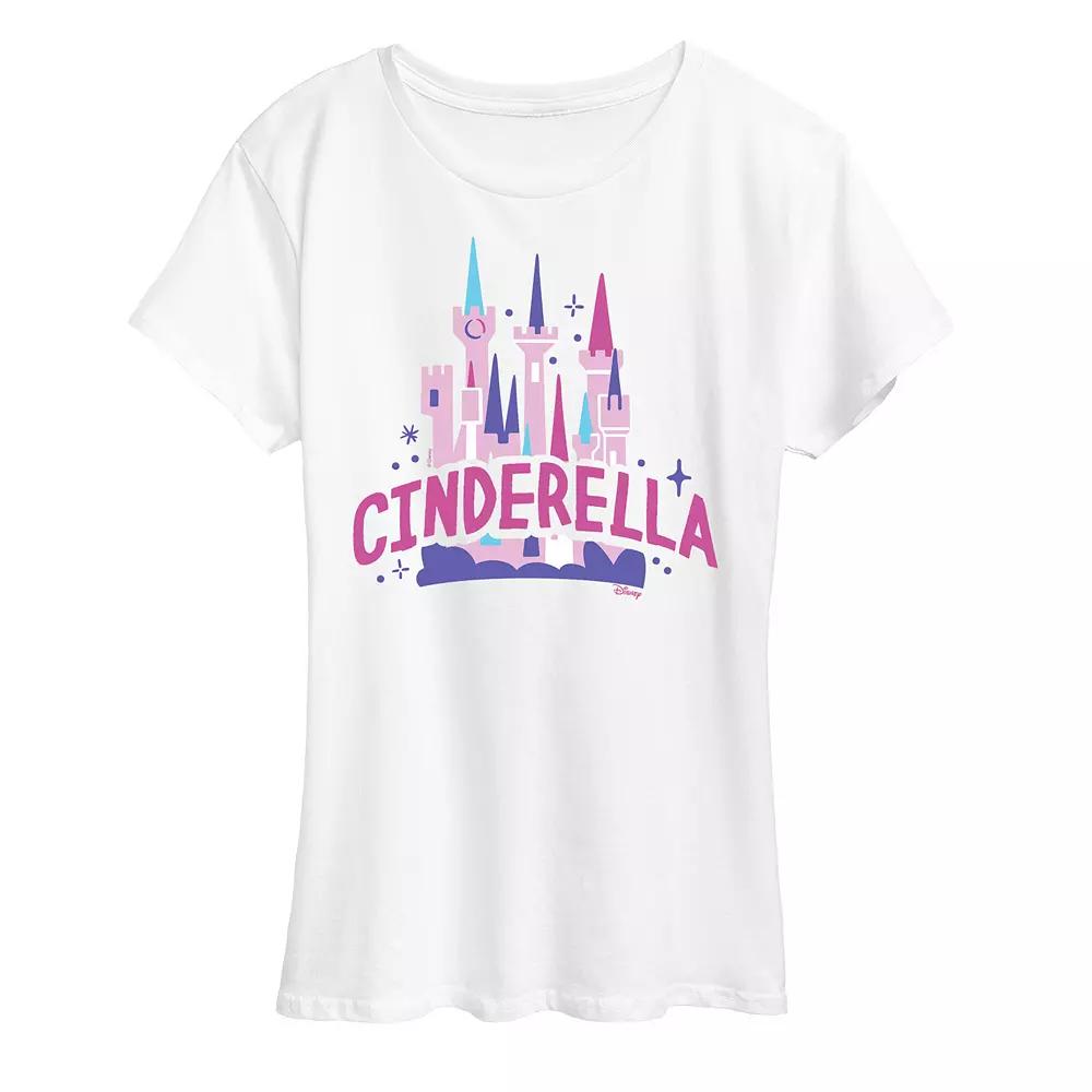 Disney Princess Cinderella Women's Castle Graphic Tee,  Product Image