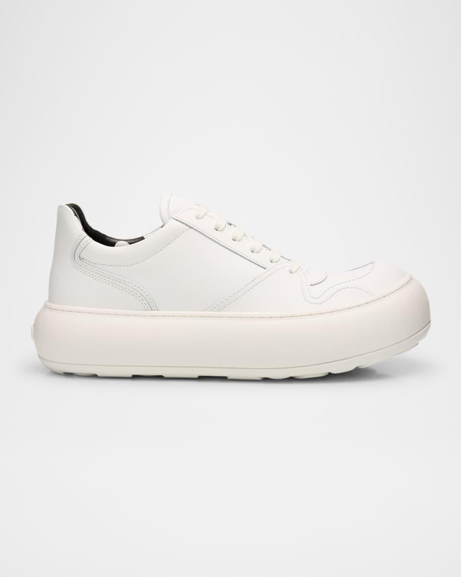 Men's Chunky Leather Low-Top Sneakers Product Image