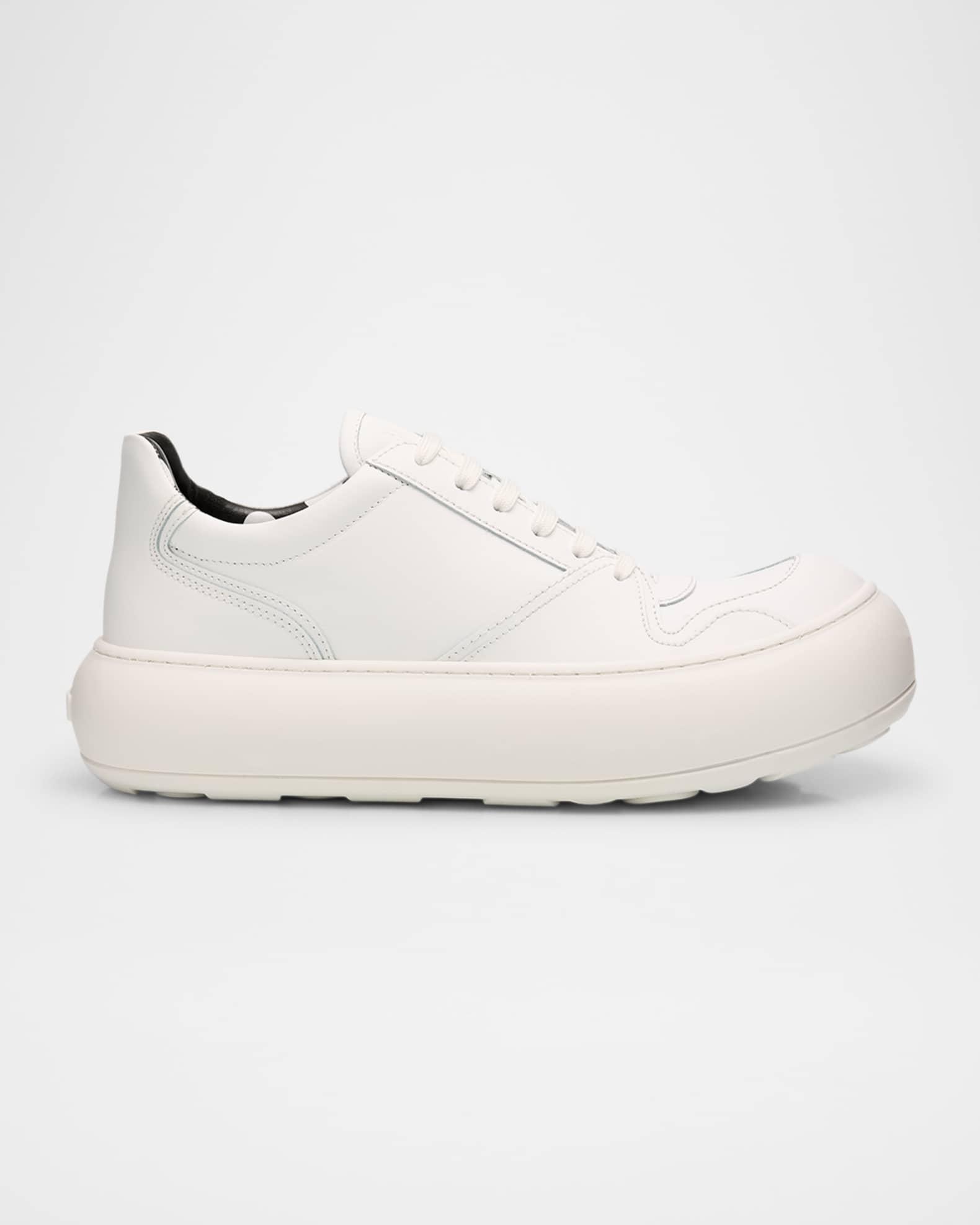 Men's Chunky Leather Low-Top Sneakers Product Image