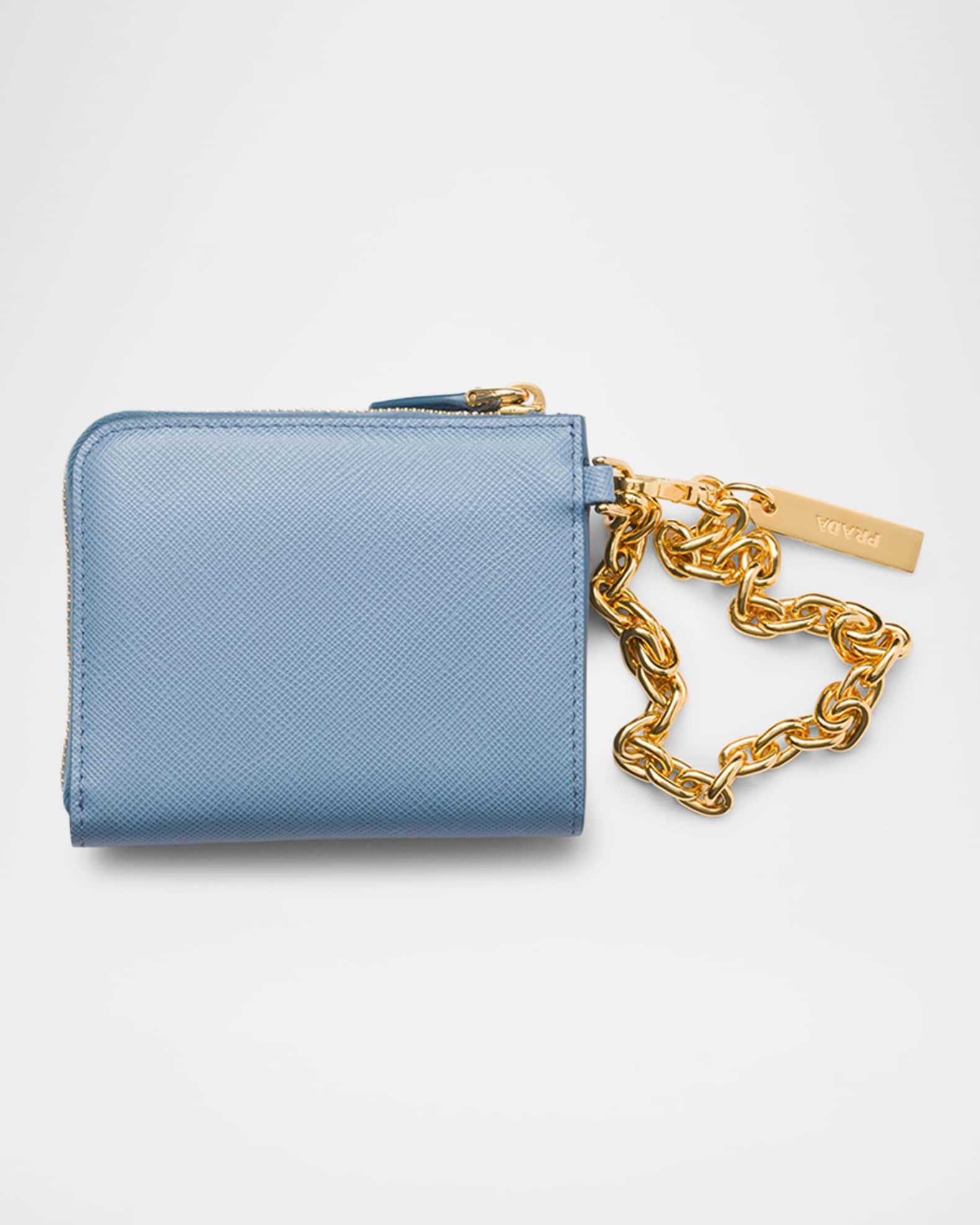 Small Saffiano Leather Zipper Wallet Product Image