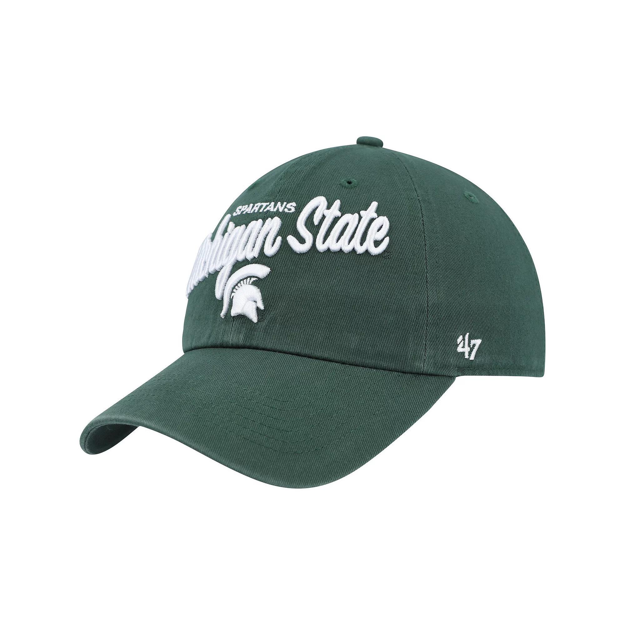 Women's '47 Green Michigan State Spartans Phoebe Clean Up Adjustable Hat Product Image