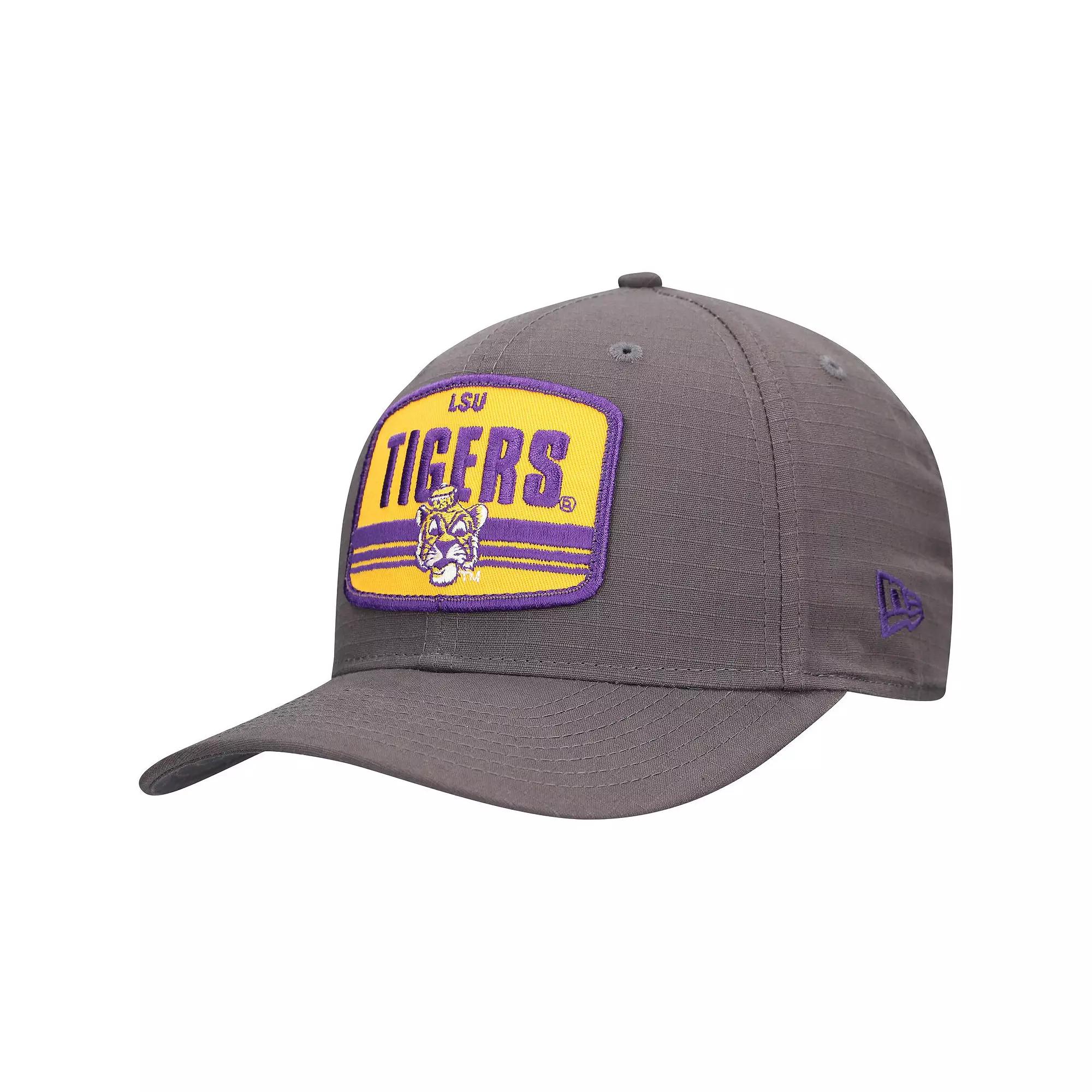 Men's New Era Charcoal LSU Tigers Team Elevated 9SEVENTY Adjustable Hat Product Image