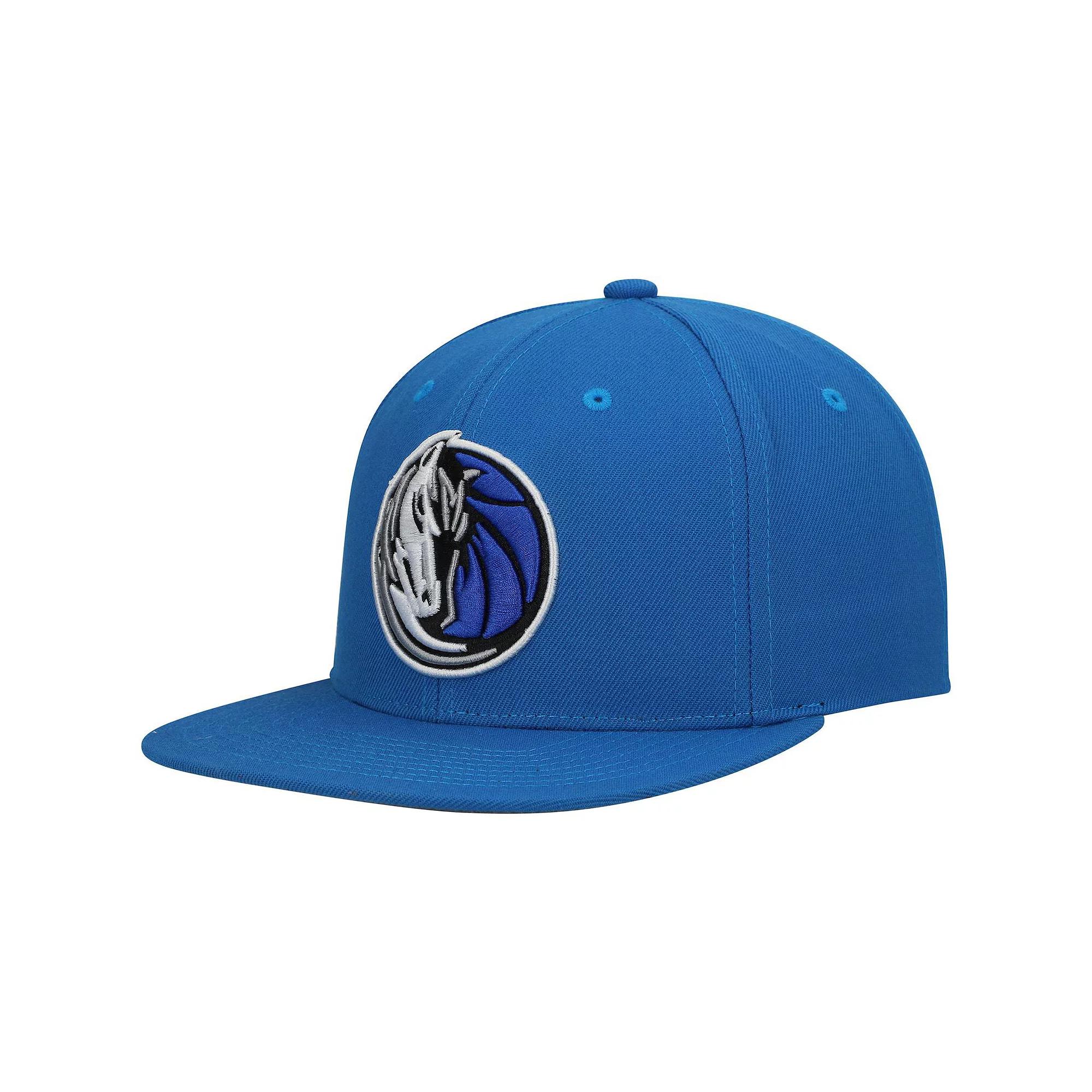 Men's Mitchell & Ness Blue Dallas Mavericks Ground 2.0 Snapback Hat Product Image