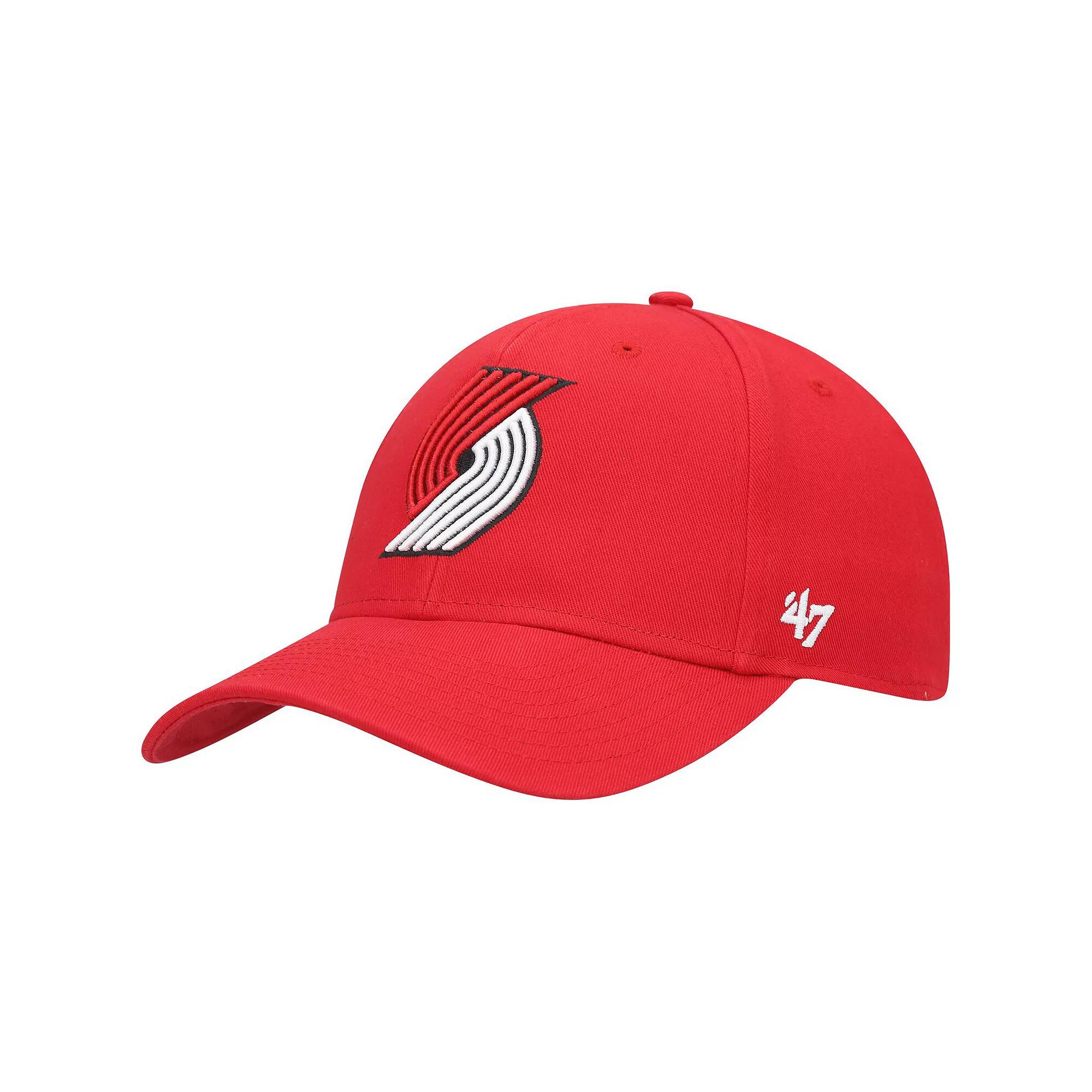 Men's '47 Red Portland Trail Blazers Legend MVP Adjustable Hat Product Image