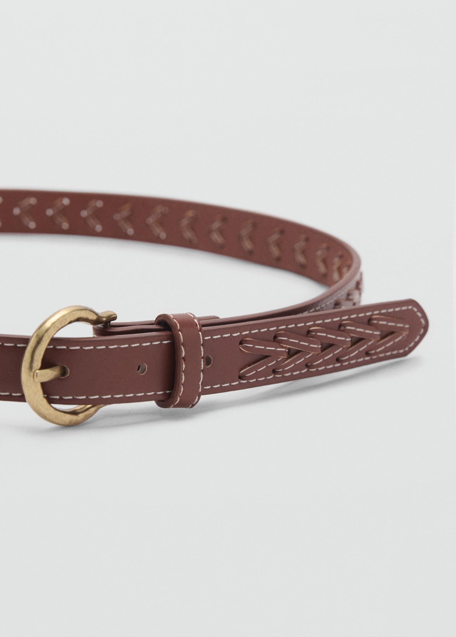 Braided belt - Women | MANGO USA Product Image