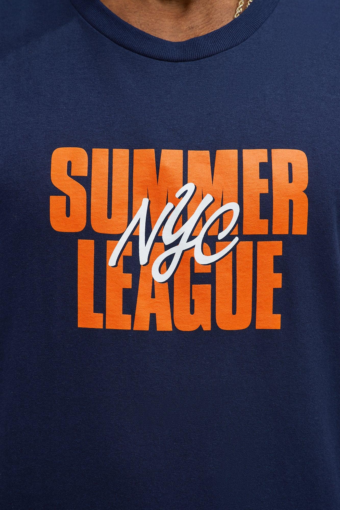 Summer League NYC Muscle Tee - Navy Male Product Image