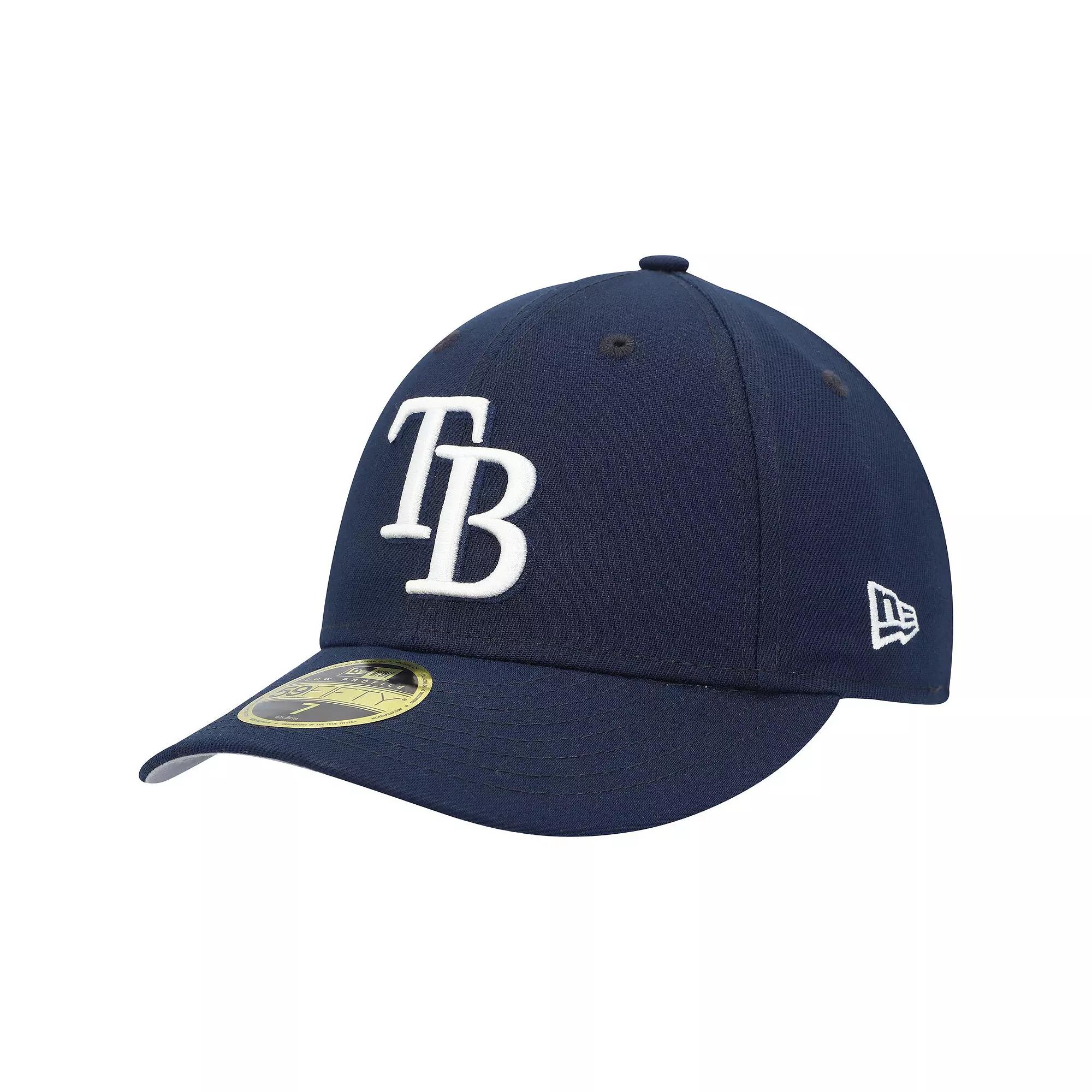Men's New Era Navy Tampa Bay Rays Oceanside Low Profile 59FIFTY Fitted Hat,  Product Image
