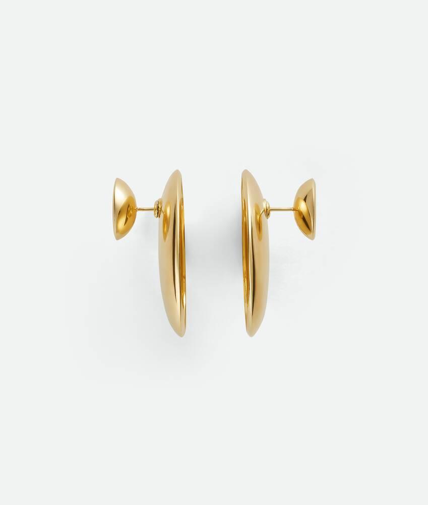 Women's Large Concave Earrings in Yellow gold Product Image
