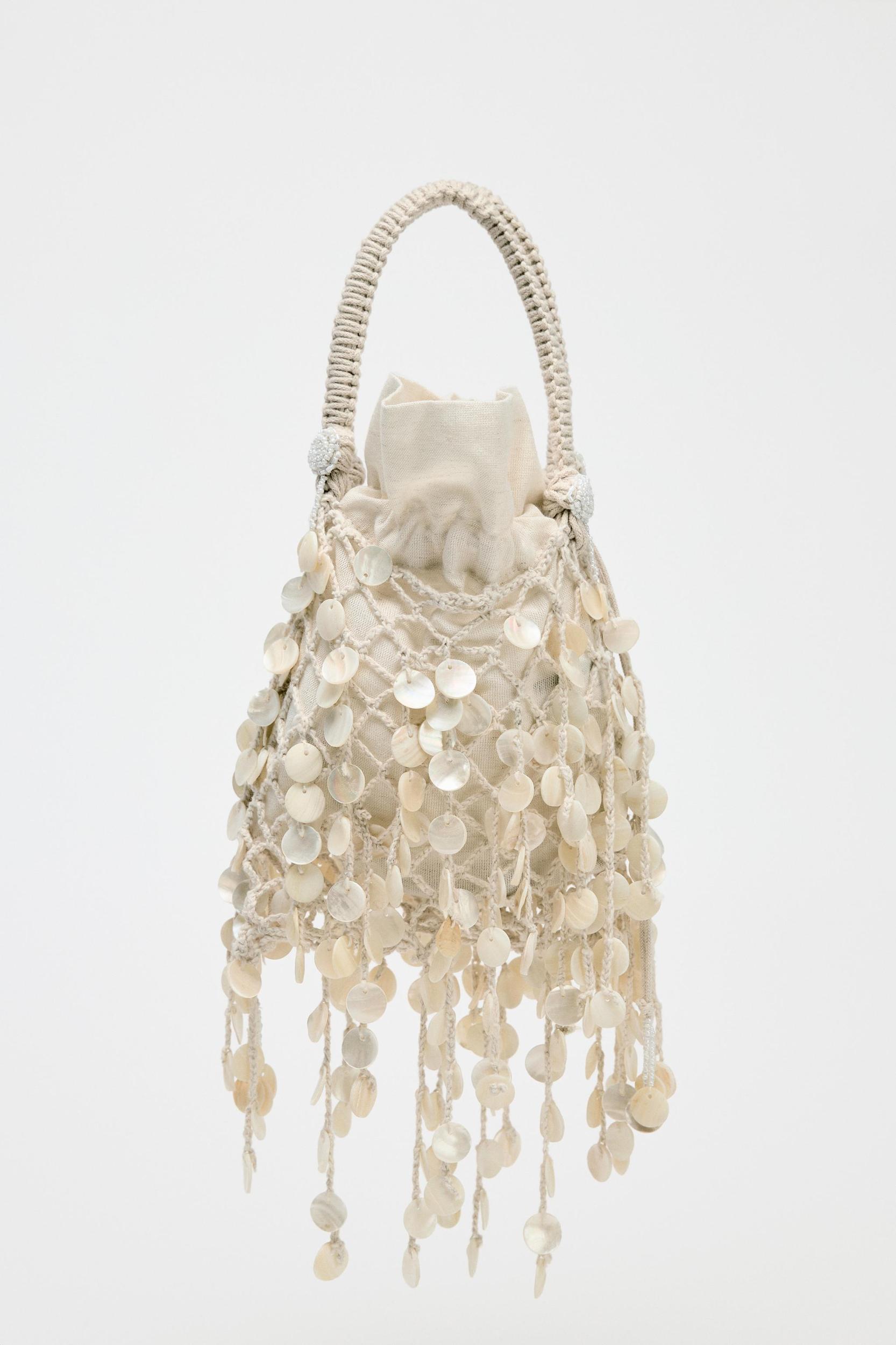 PEARLESCENT APPLIQUÉ BAG Product Image