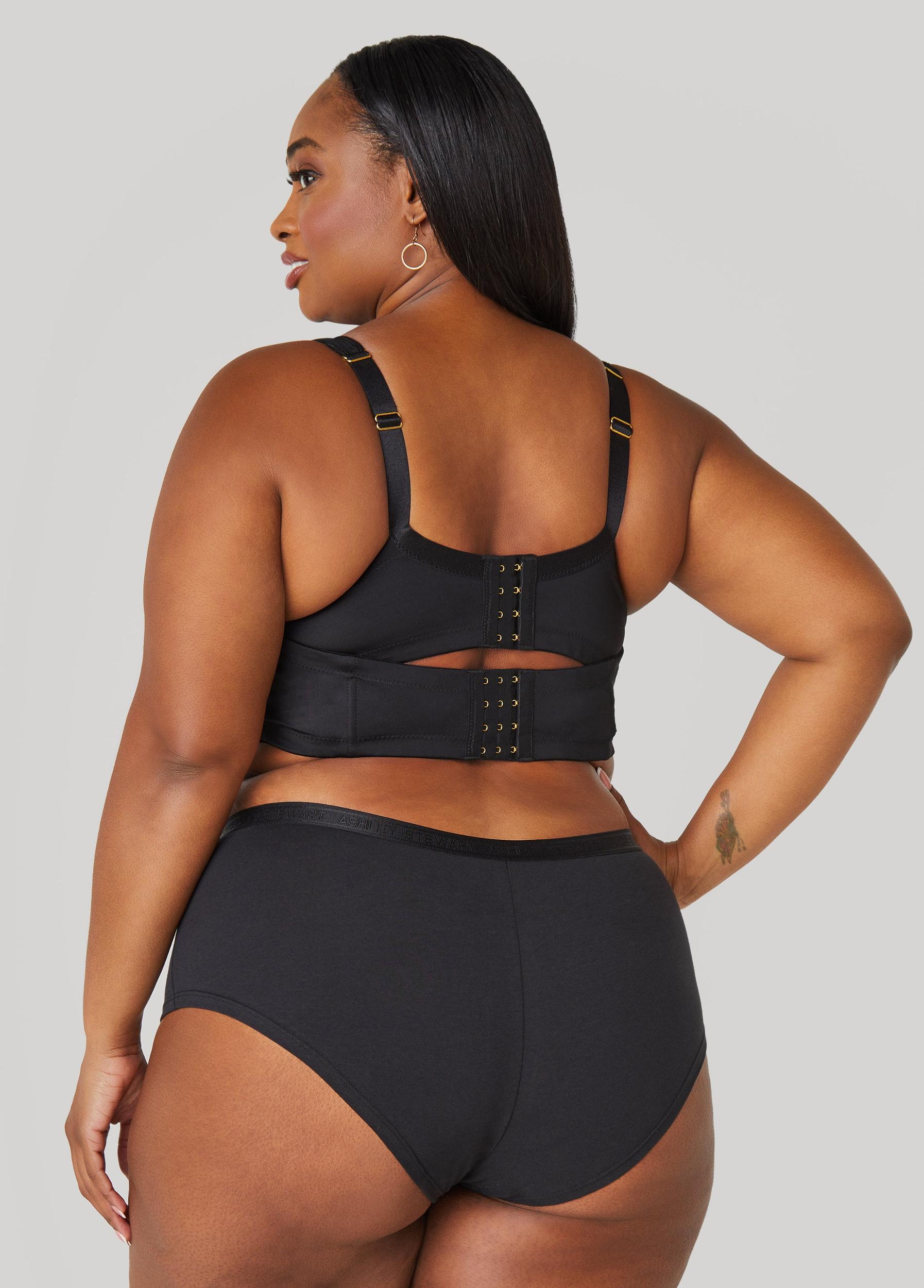 Plus Size Logo Cotton Blend Boyshorts Ashley Stewart Product Image