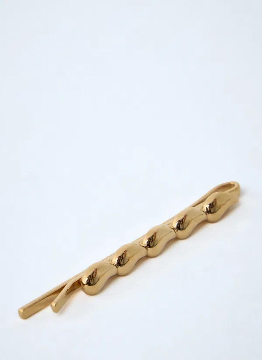 CHLOÉ Iconic Hair Clips Accessories In Metallic Product Image