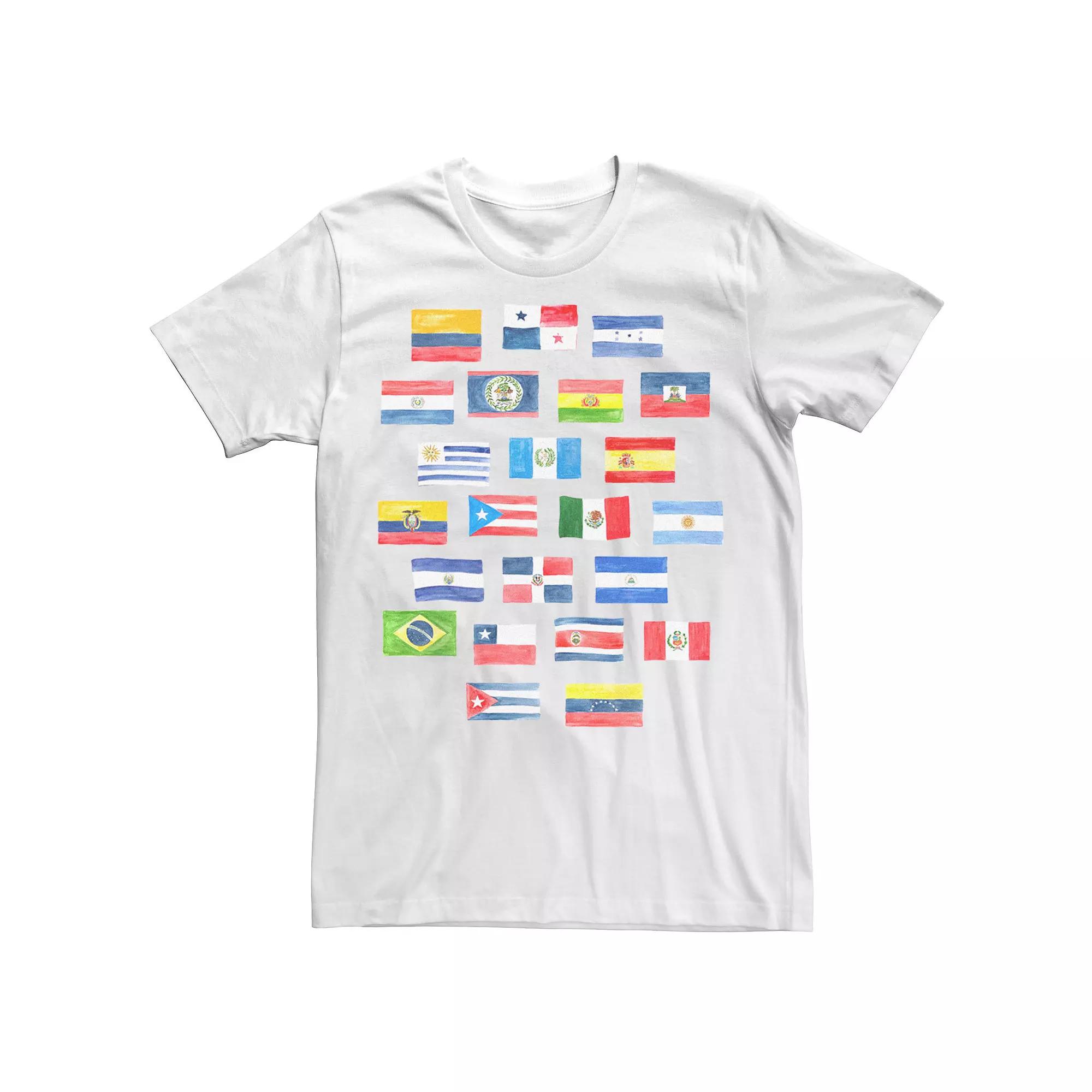 Men's Hispanic Heritage Flag Collage Tee,  Product Image