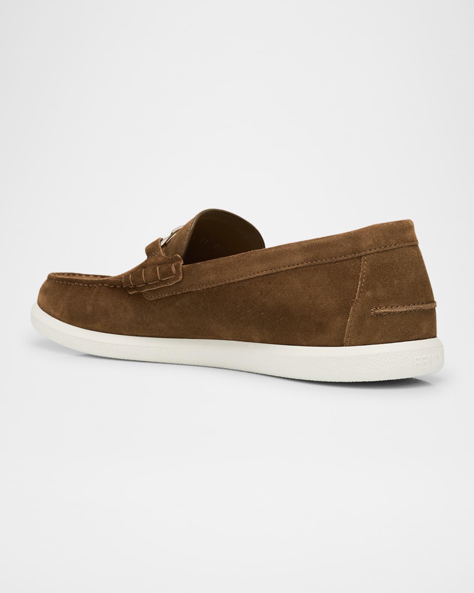 Mens Astaire Knot-Embellished Leather Loafers Product Image