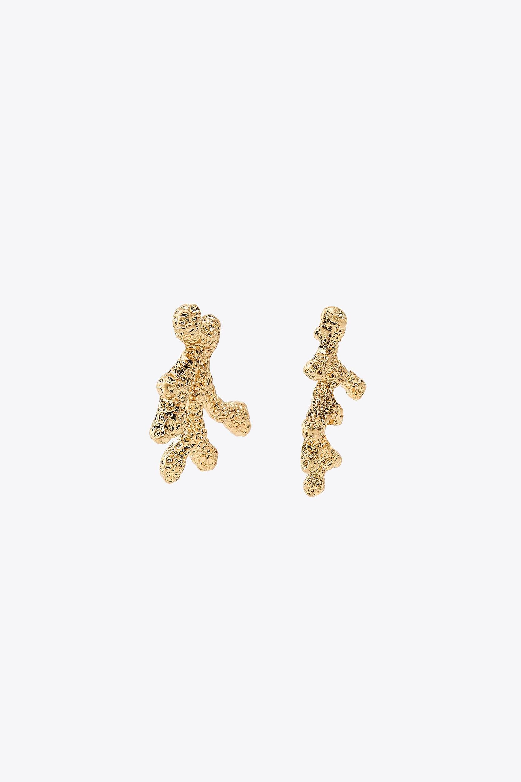 CORAL METAL EARRINGS Product Image