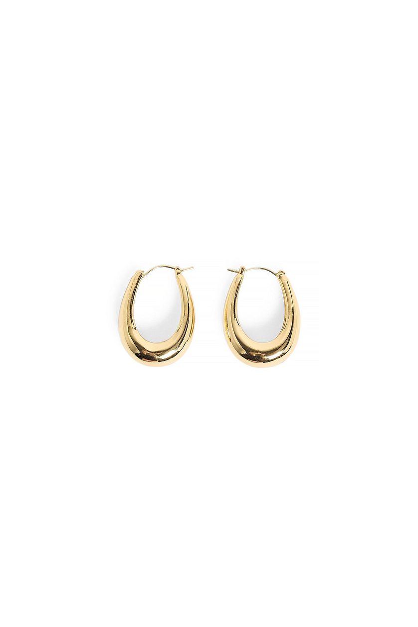 Gold Plated Hoop Earrings Product Image
