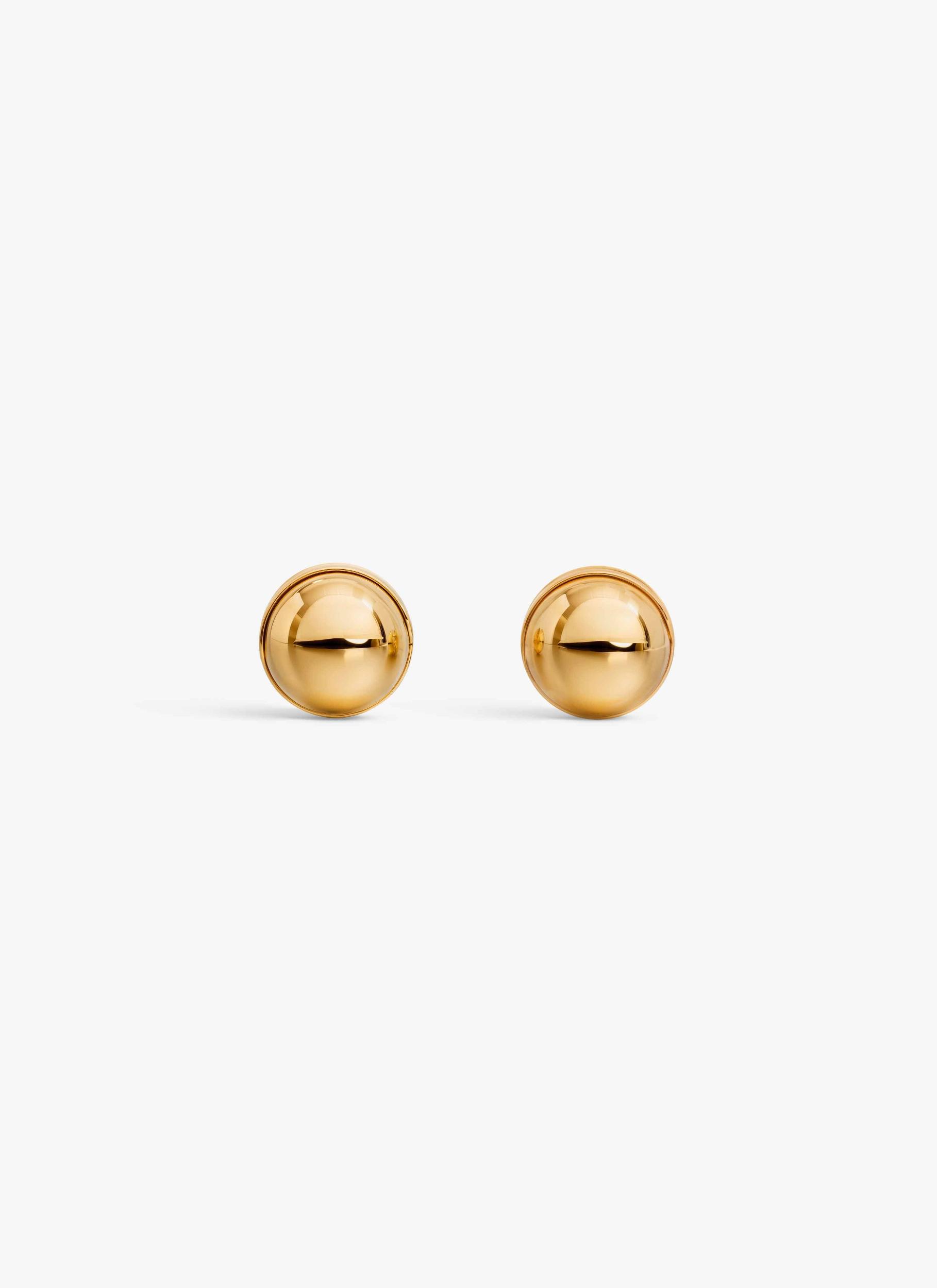 Womens Bahia 18K Gold & Diamond Stud Earrings Product Image