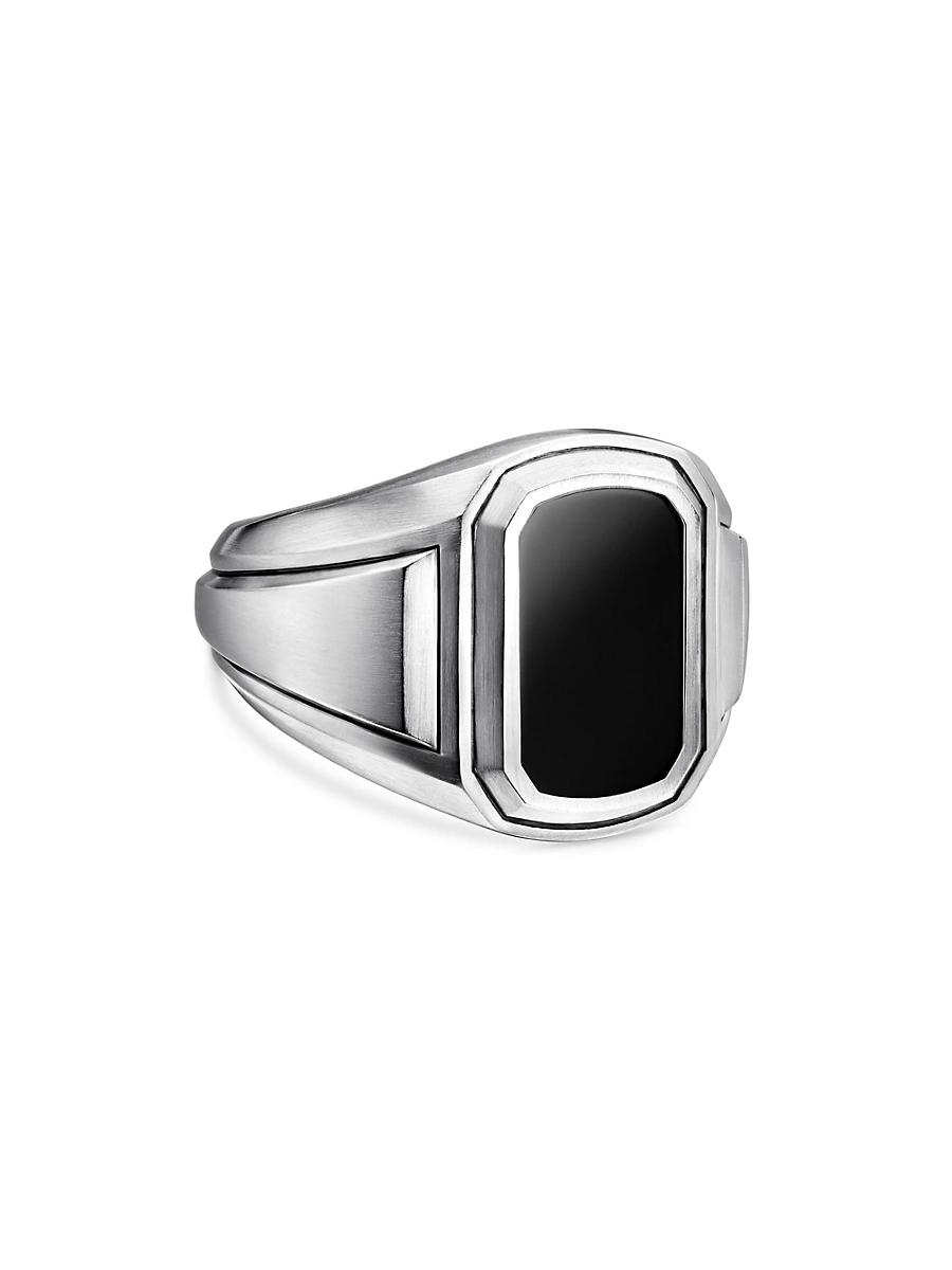 David Yurman Mens Deco Signet Ring with Black Onyx Product Image