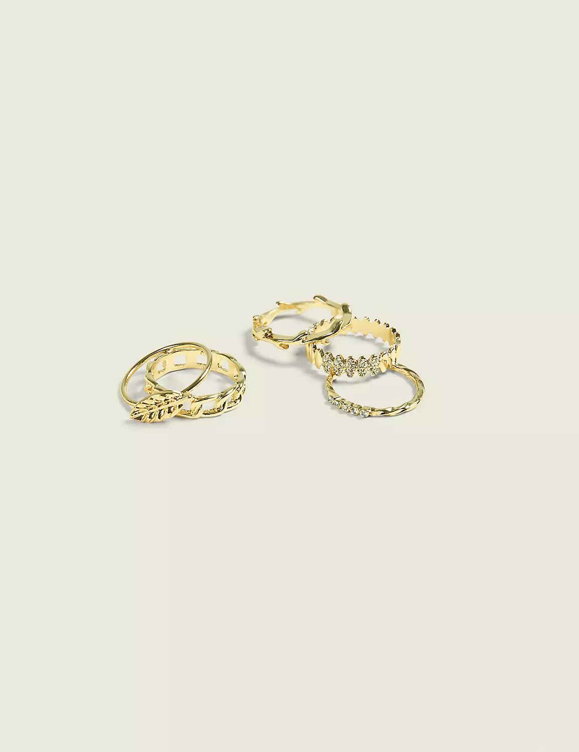 Goldtone Ring Stack Product Image