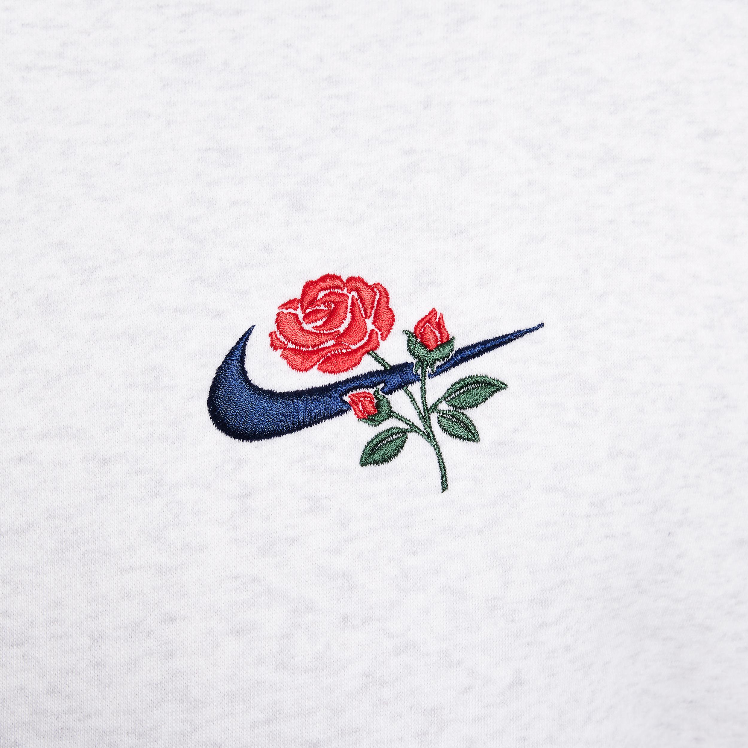 Nike Mens Nike NSW Club Pullover Hoodie BB SEGA - Mens Birch Heather/Red Product Image