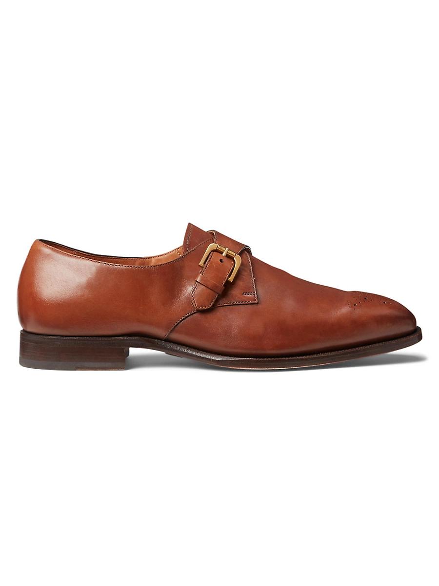 Mens Darnell Burnished Monk-Strap Shoes Product Image