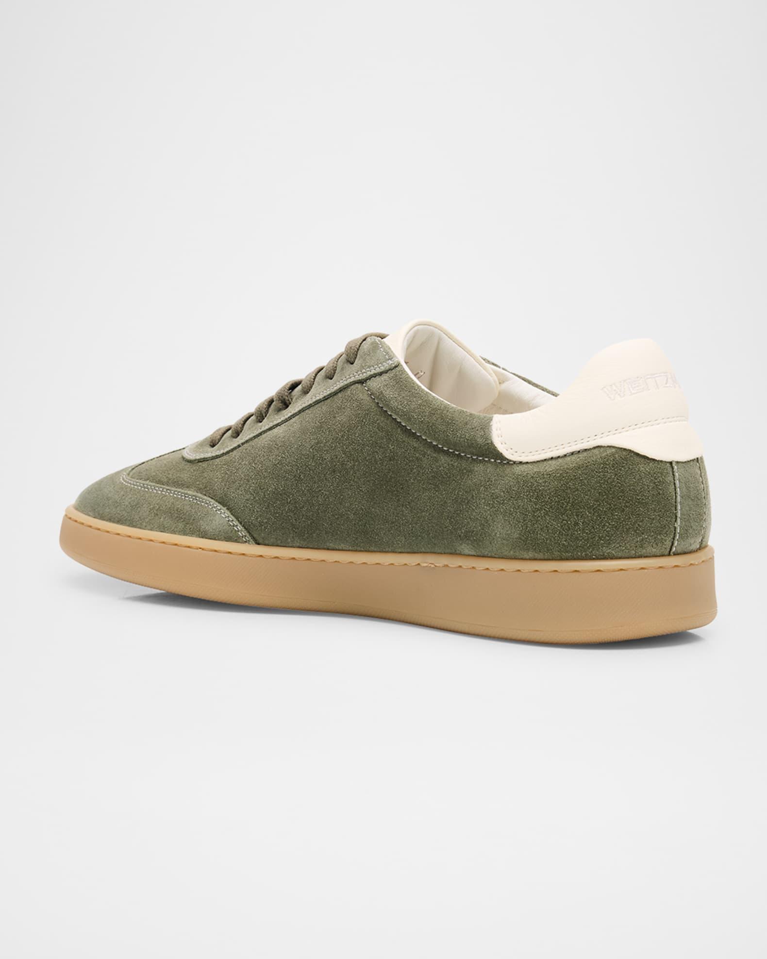Men's Banner Suede Wingtip-Toe Low-Top Sneakers Product Image