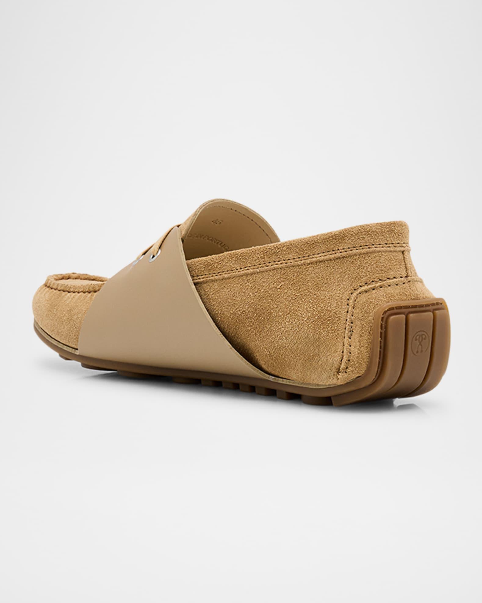 Men's Suede Lace-Up Loafers Product Image