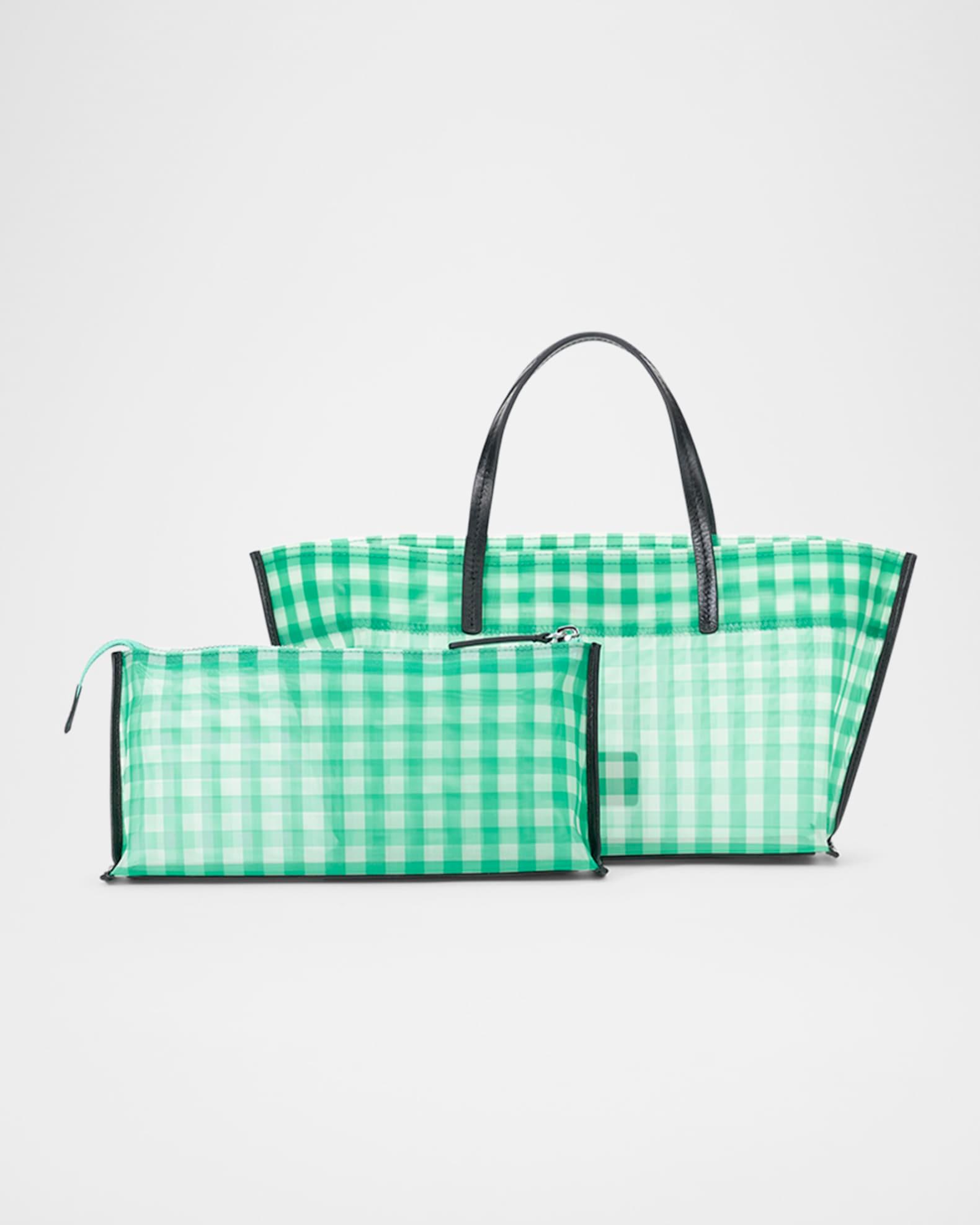 Christos Mini Plaid Mesh Tote Bag Product Image