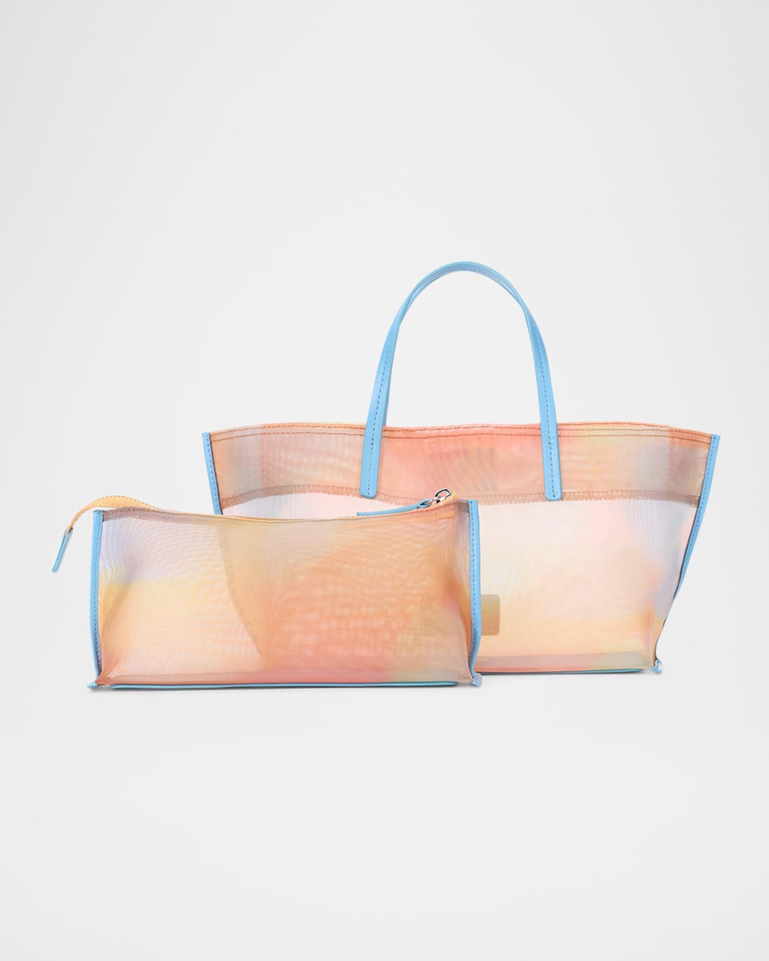 Christos Mini Plaid Mesh Tote Bag Product Image