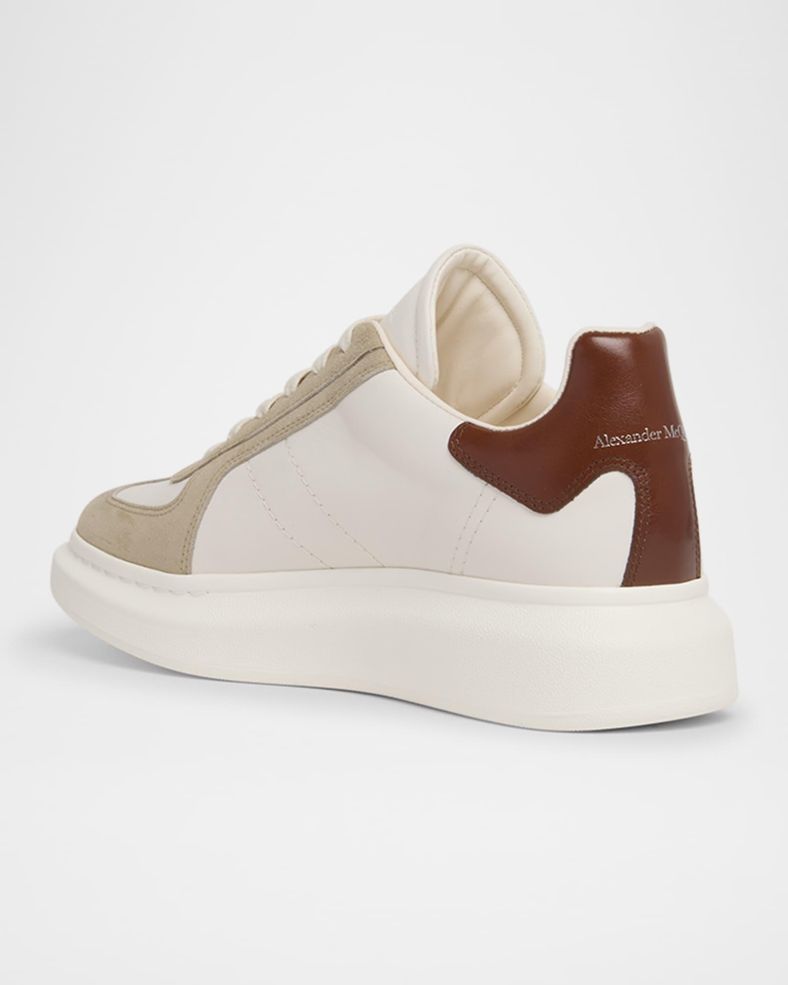 Men's Oversized Leather Low-Top Sneakers Product Image