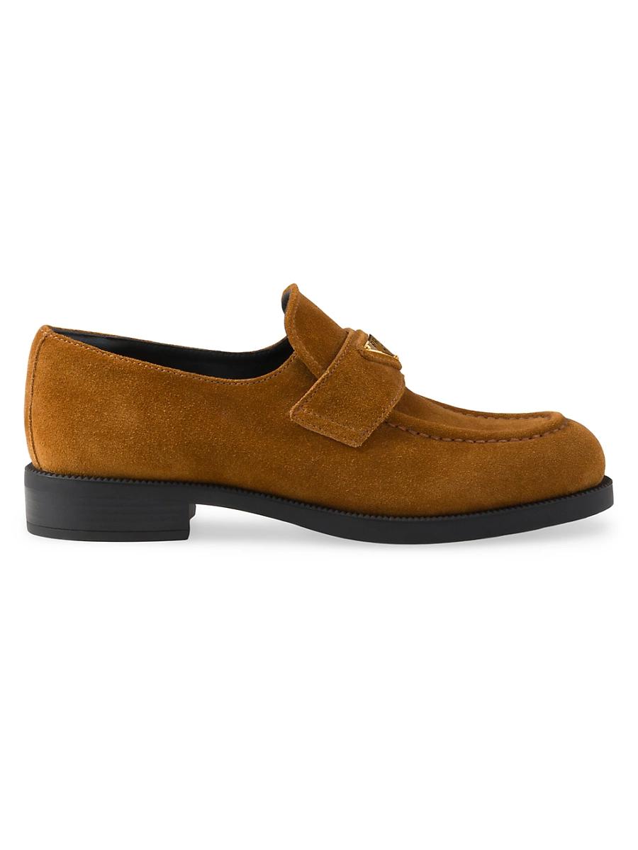 Prada Womens Suede Loafers Product Image