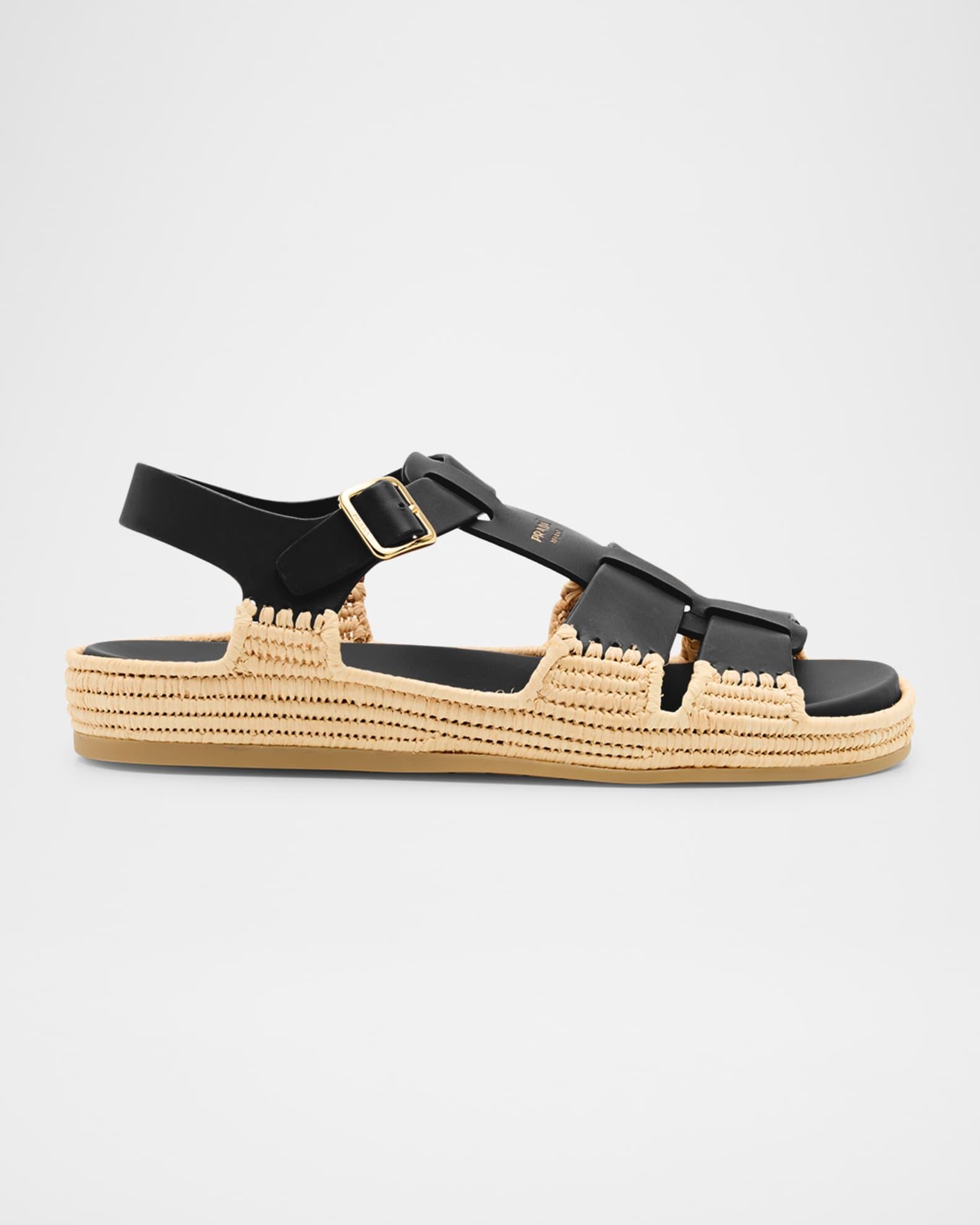 Leather Fisherman Espadrille Sandals Product Image