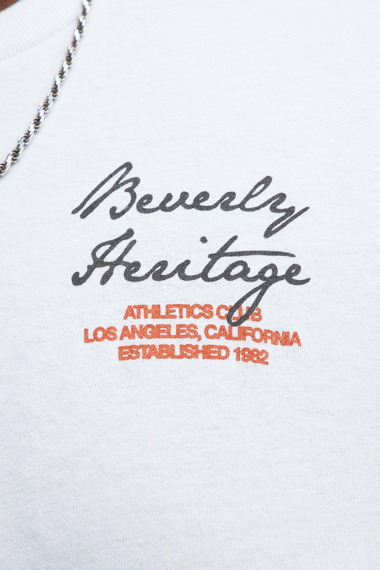 Beverly Heritage Short Sleeve Tee - White Product Image