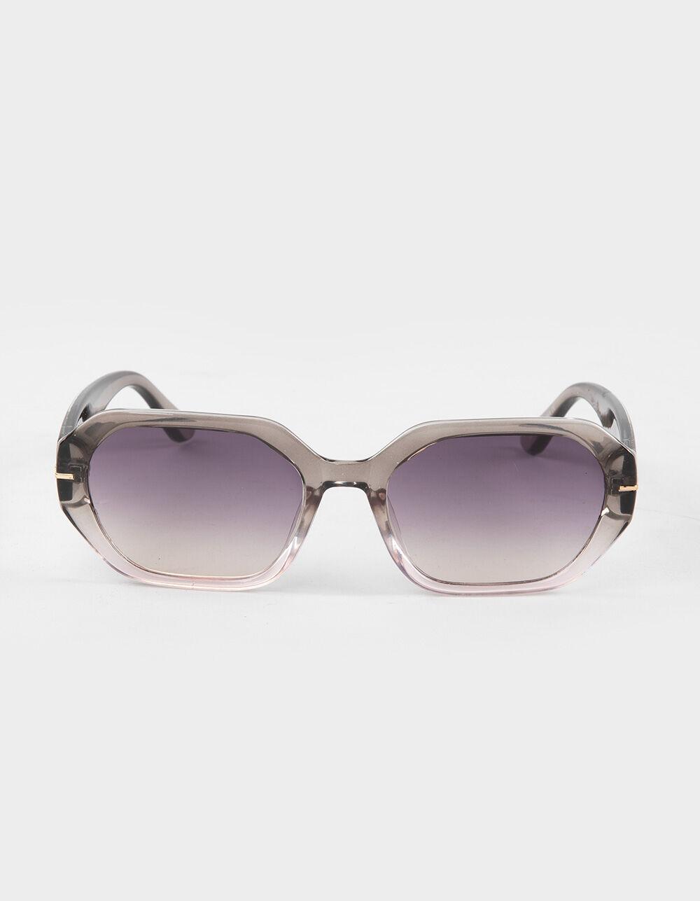 RSQ Square Gradient Sunglasses - CRYSTAL GRAY Product Image