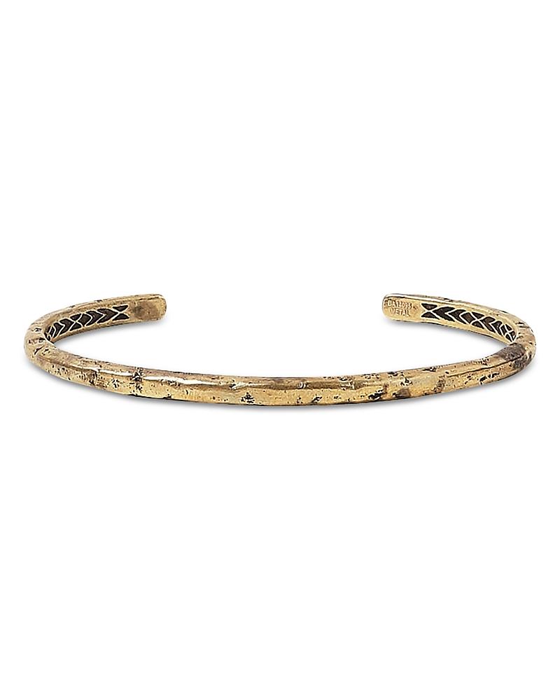 John Varvatos Collection Mens Brass Artisan Cuff Bracelet Product Image