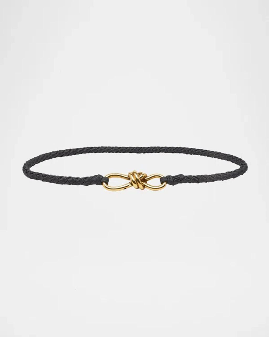 Intrecciato Braided Nappa Leather Belt Product Image