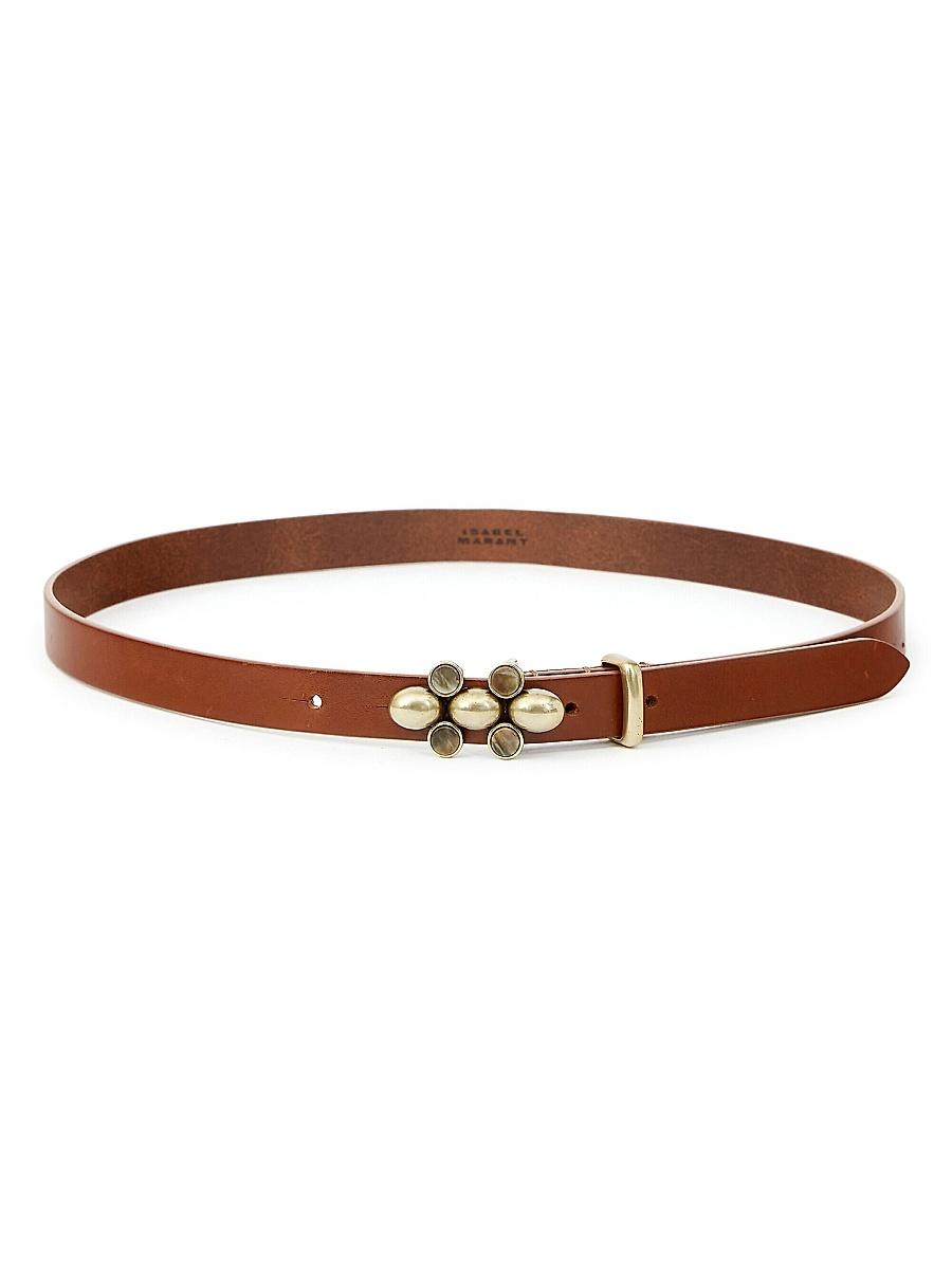 Womens Valdez Embellished Leather Belt Product Image