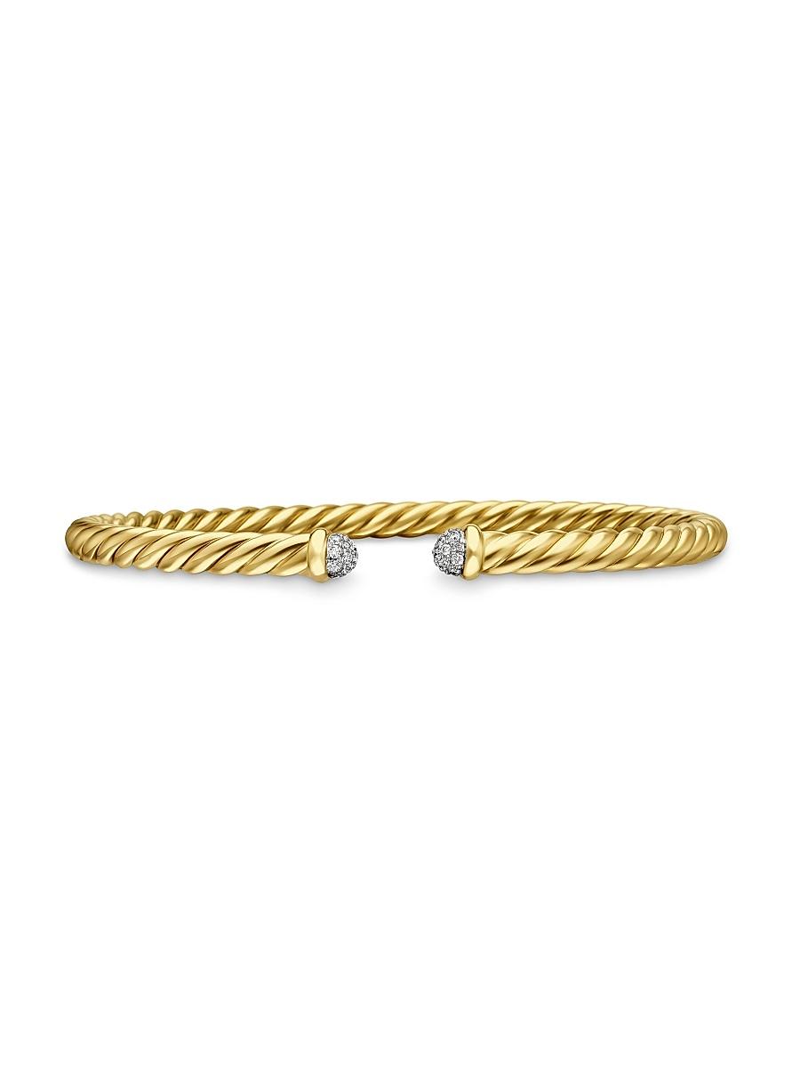 Womens Cable Flex Bracelet in 18K Yellow Gold Product Image