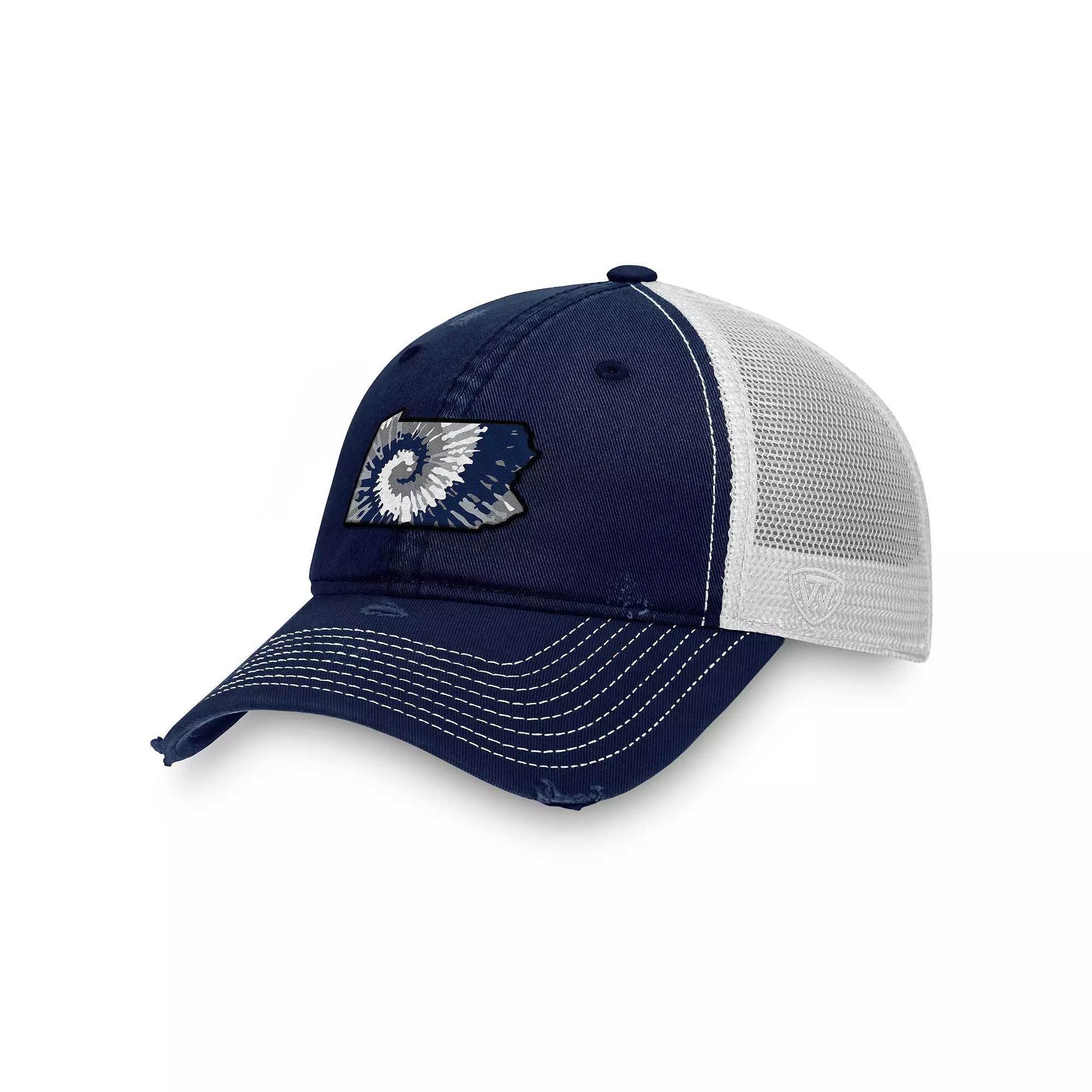 Men's Top of the World Navy/White Penn State Nittany Lions Two-Tone Adjustable Hat, Blue Product Image