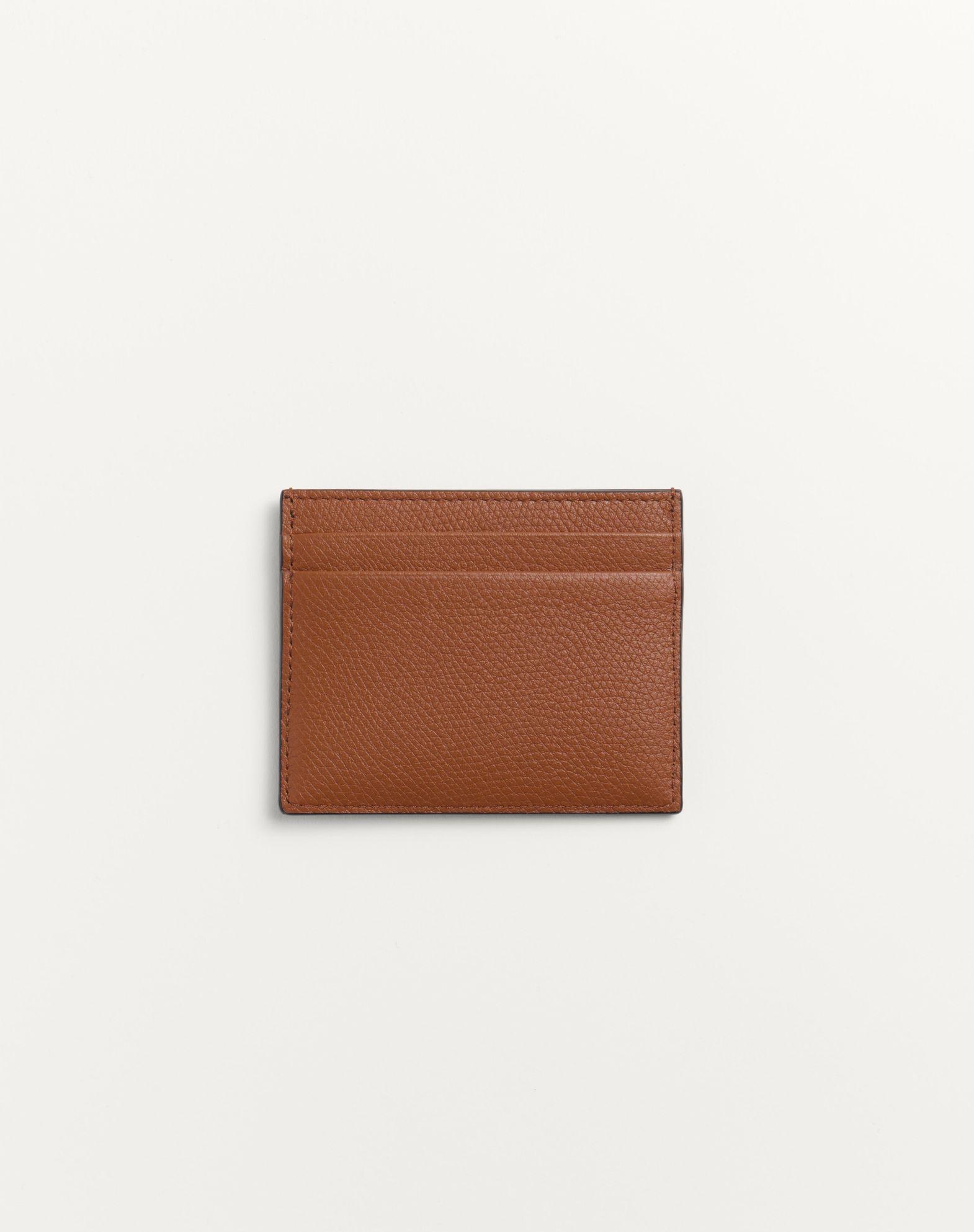 Valentino Garavani Vlogo Signature Cardholder In Grainy Calfskin Product Image