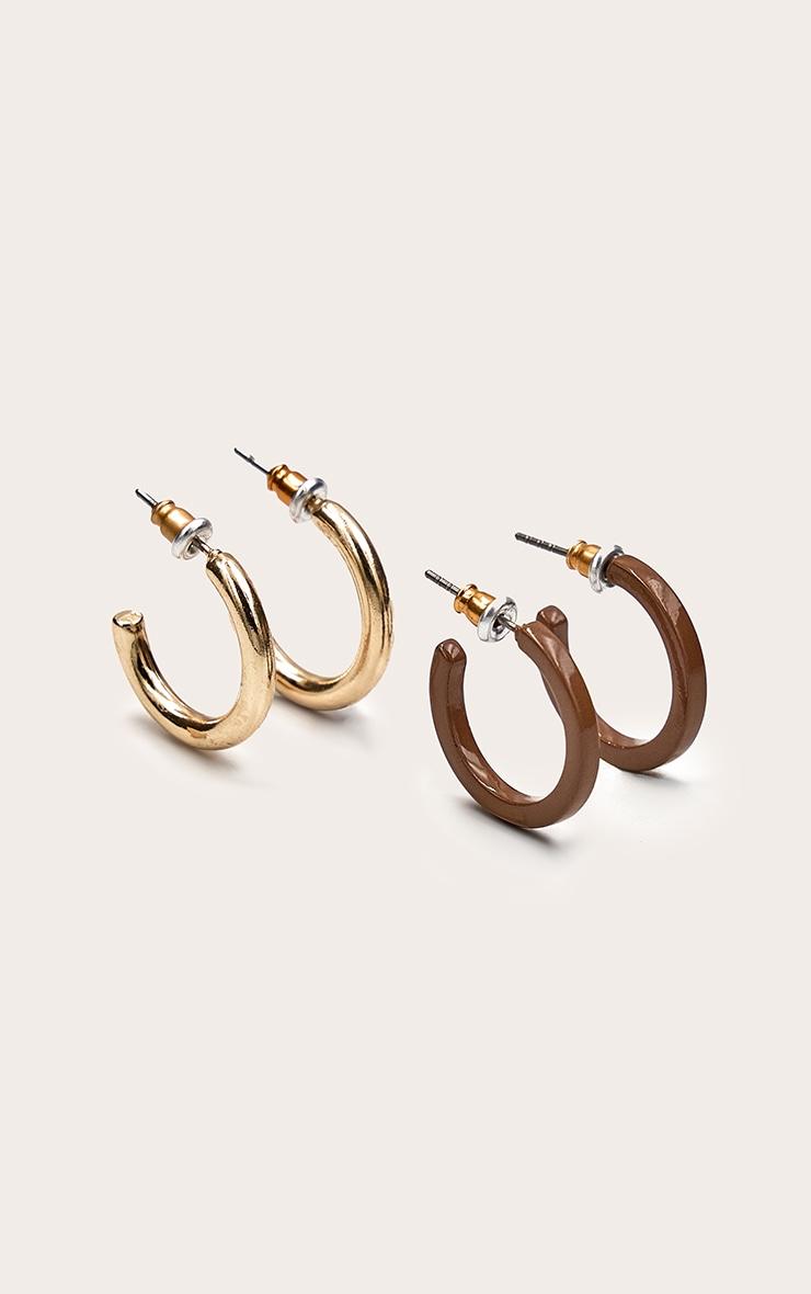 Brown Hoop Multi-pack Earrings Product Image
