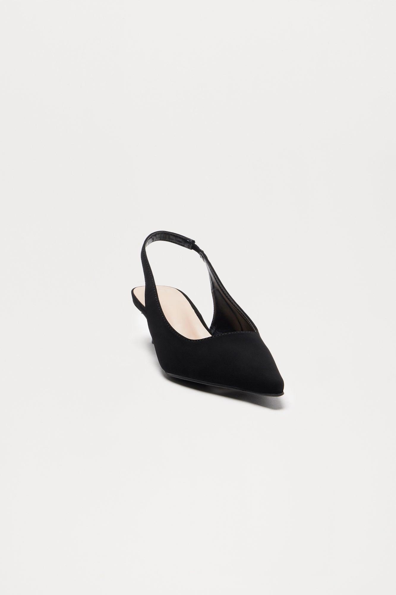 Rora Kitten Heel Pumps - Black Product Image