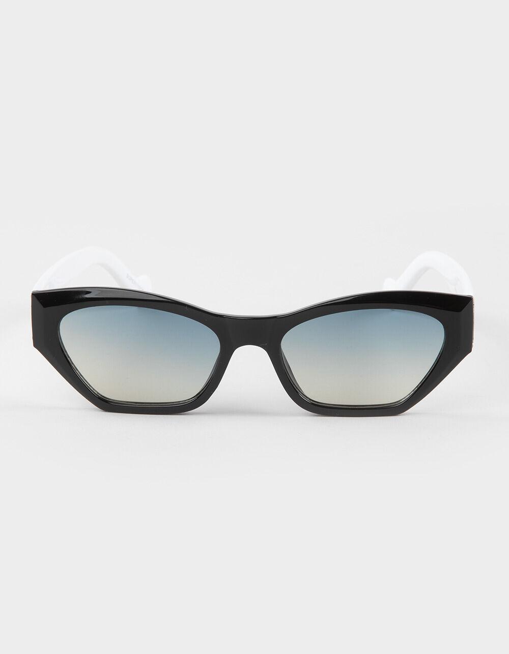 RSQ Supernova Cat Eye Light Gradient Sunglasses - BLACK/WHITE Product Image