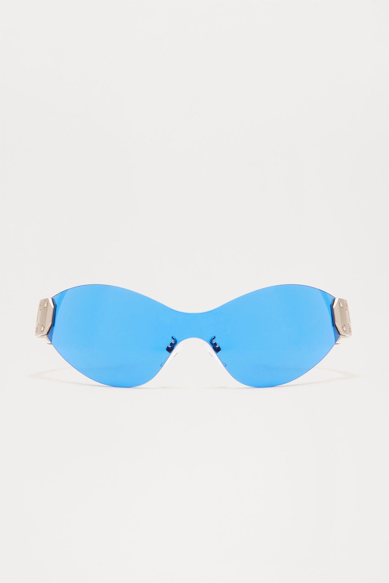 Lit Shield Sunglasses - Blue Product Image