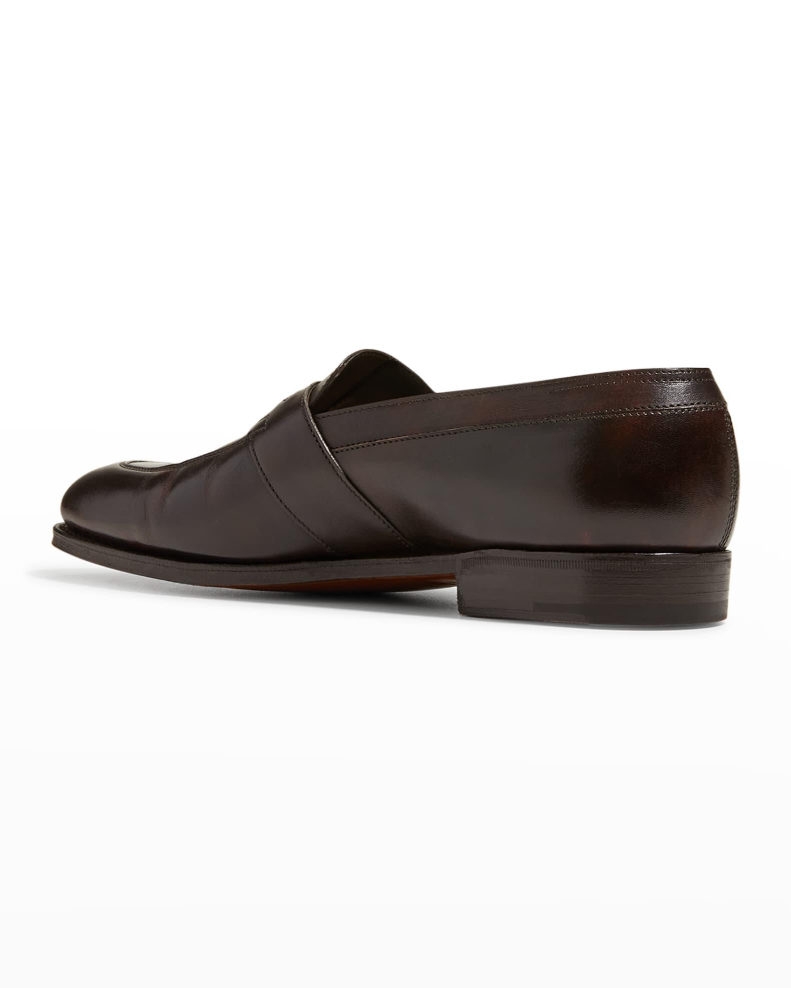 Men's Adley Leather Penny Loafers Product Image