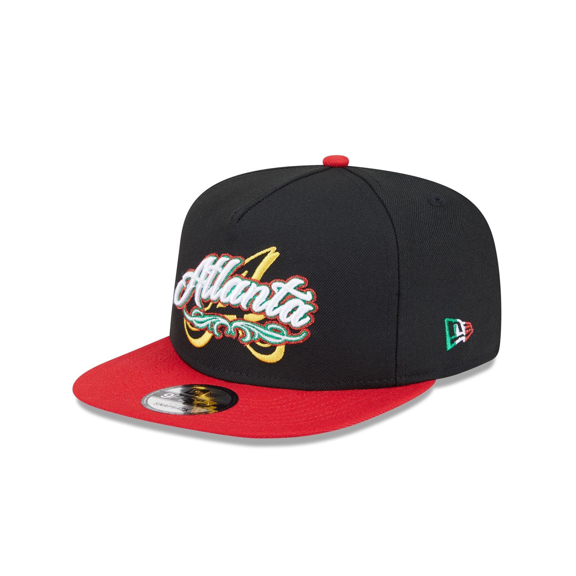 Atlanta Braves City Script 9FIFTY A-Frame Snapback Hat Male Product Image