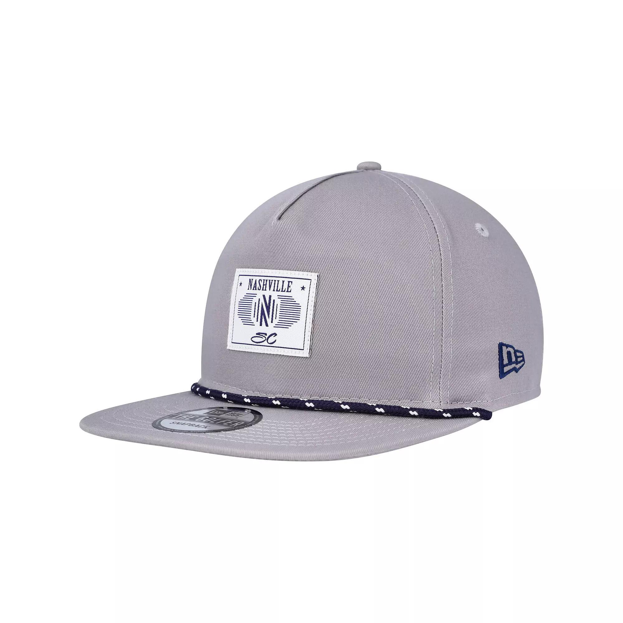 Men's New Era Gray Nashville SC Patch Golfer Adjustable Hat, Mls Grey Product Image